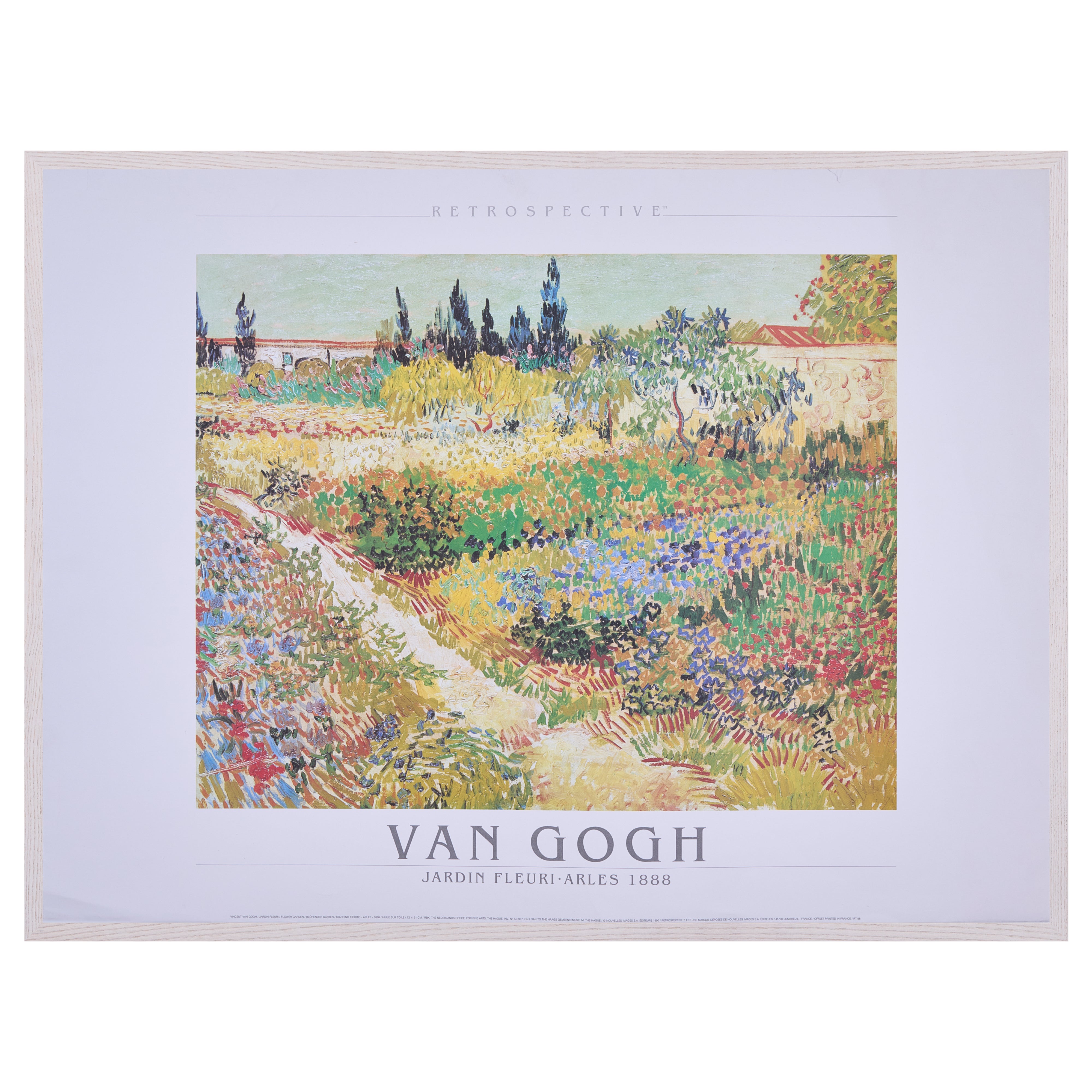 完売【限定1枚】JARDIN FLEURI 1888 - NOUVELLES IMAGES 1990 / フィンセント・ファン・ゴッホ