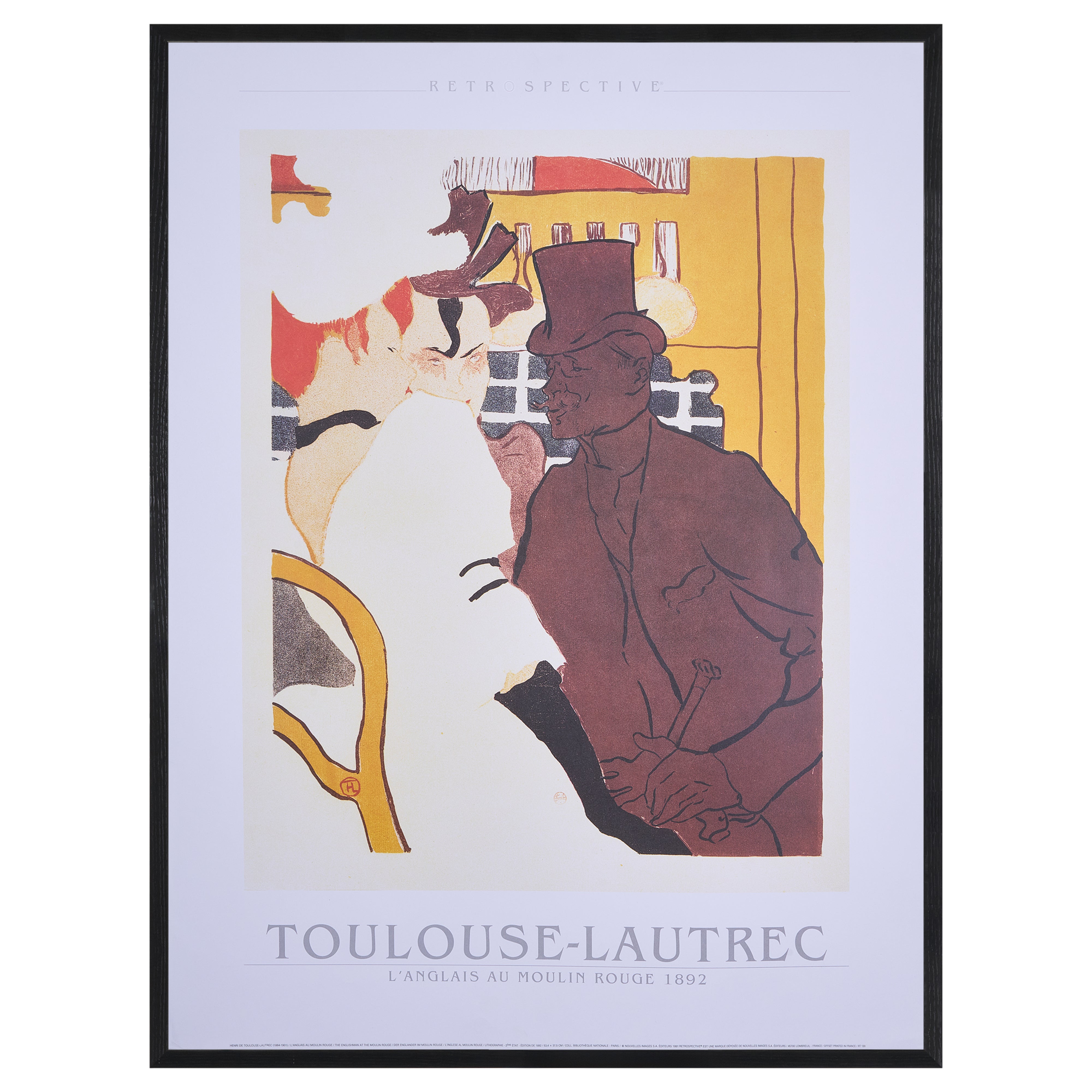 【限定10枚】L'ANGLAIS AU MOULIN ROUGE 1892 - NOUVELLES IMAGES 1991 / アンリ・ド・トゥールーズ=ロートレック