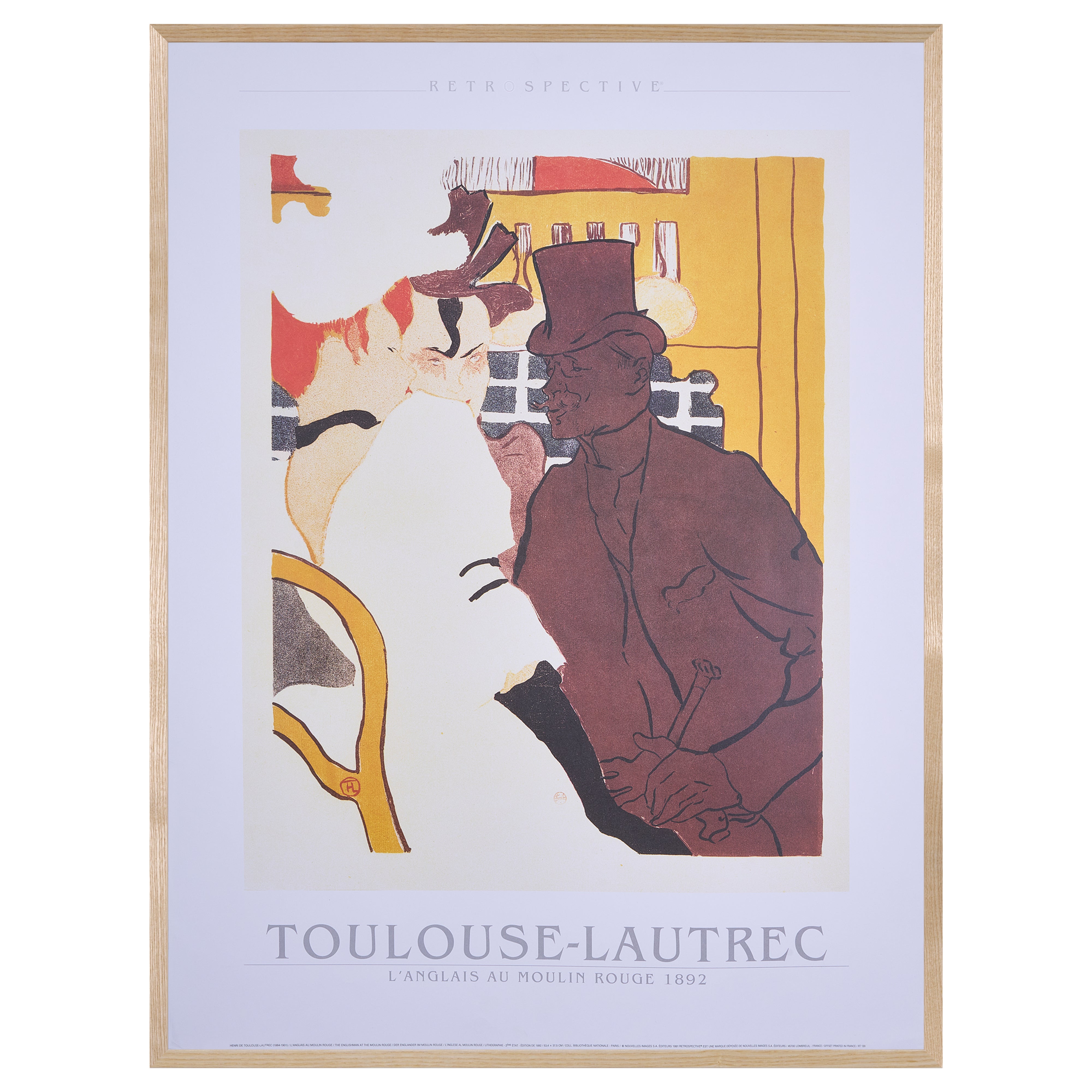 【限定10枚】L'ANGLAIS AU MOULIN ROUGE 1892 - NOUVELLES IMAGES 1991 / アンリ・ド・トゥールーズ=ロートレック