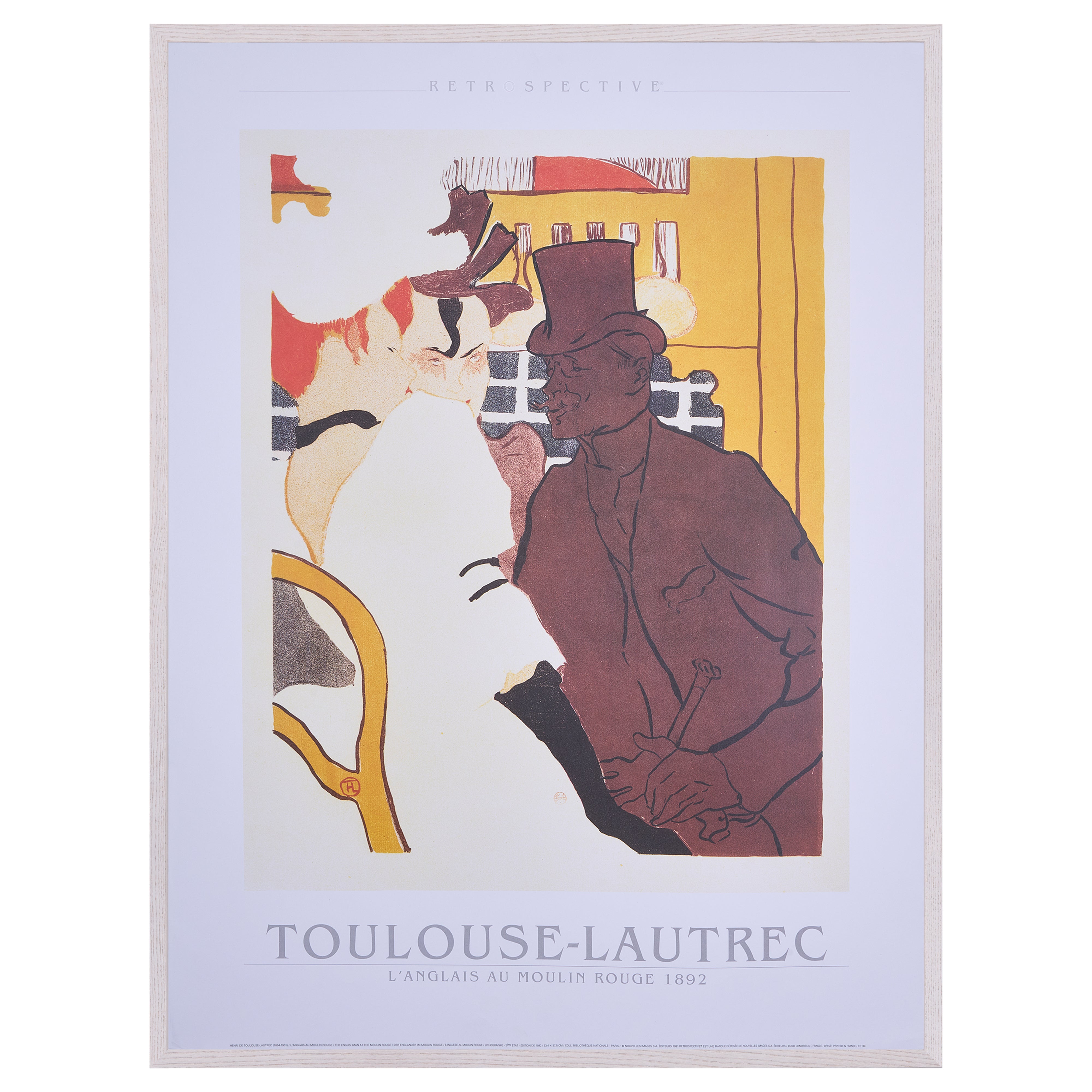 【限定10枚】L'ANGLAIS AU MOULIN ROUGE 1892 - NOUVELLES IMAGES 1991 / アンリ・ド・トゥールーズ=ロートレック