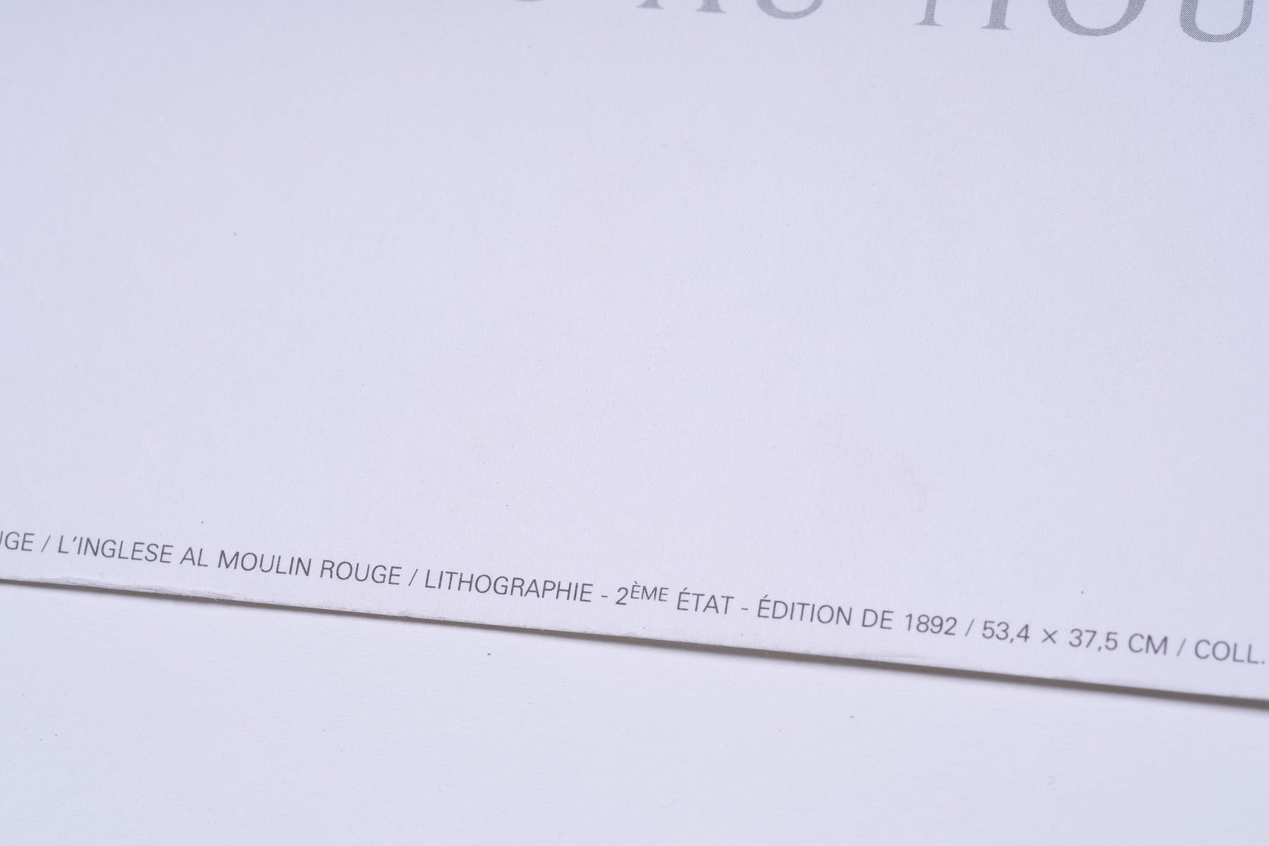 【限定10枚】L'ANGLAIS AU MOULIN ROUGE 1892 - NOUVELLES IMAGES 1991 / アンリ・ド・トゥールーズ=ロートレック