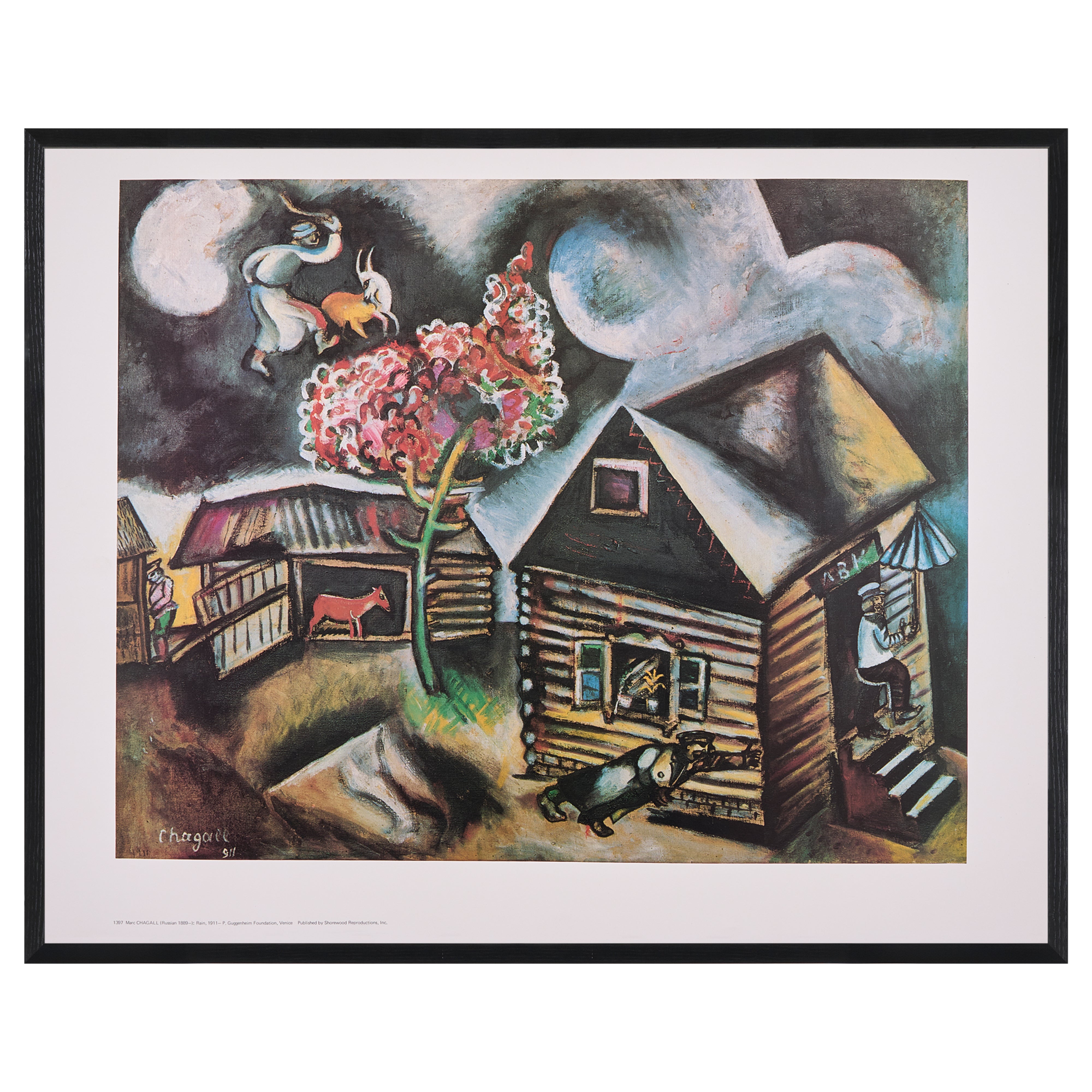 【限定10枚】Rain 1911 - Shorewood Reproductions Inc 1980s / マルク・シャガール