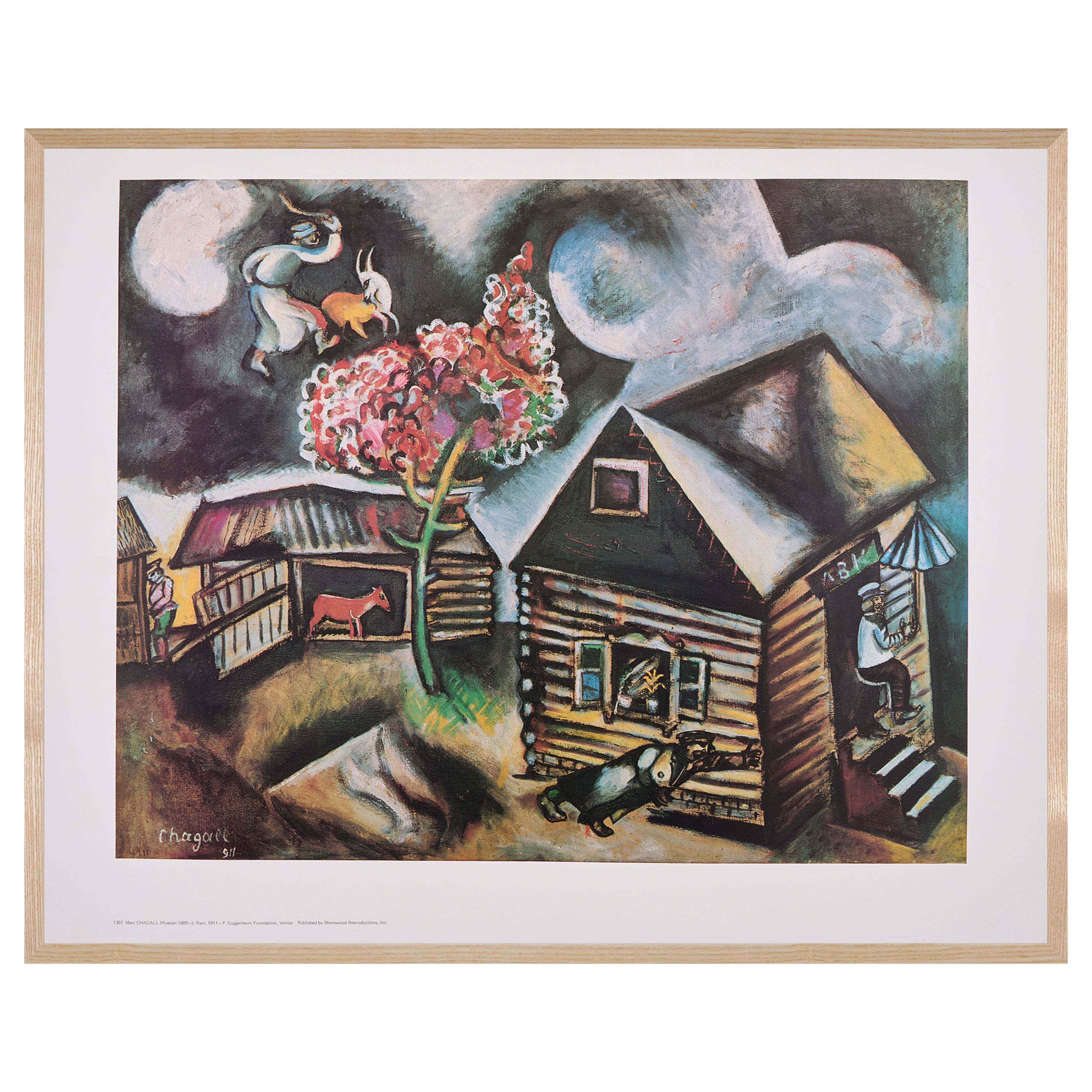 【限定10枚】Rain 1911 - Shorewood Reproductions Inc 1980s / マルク・シャガール