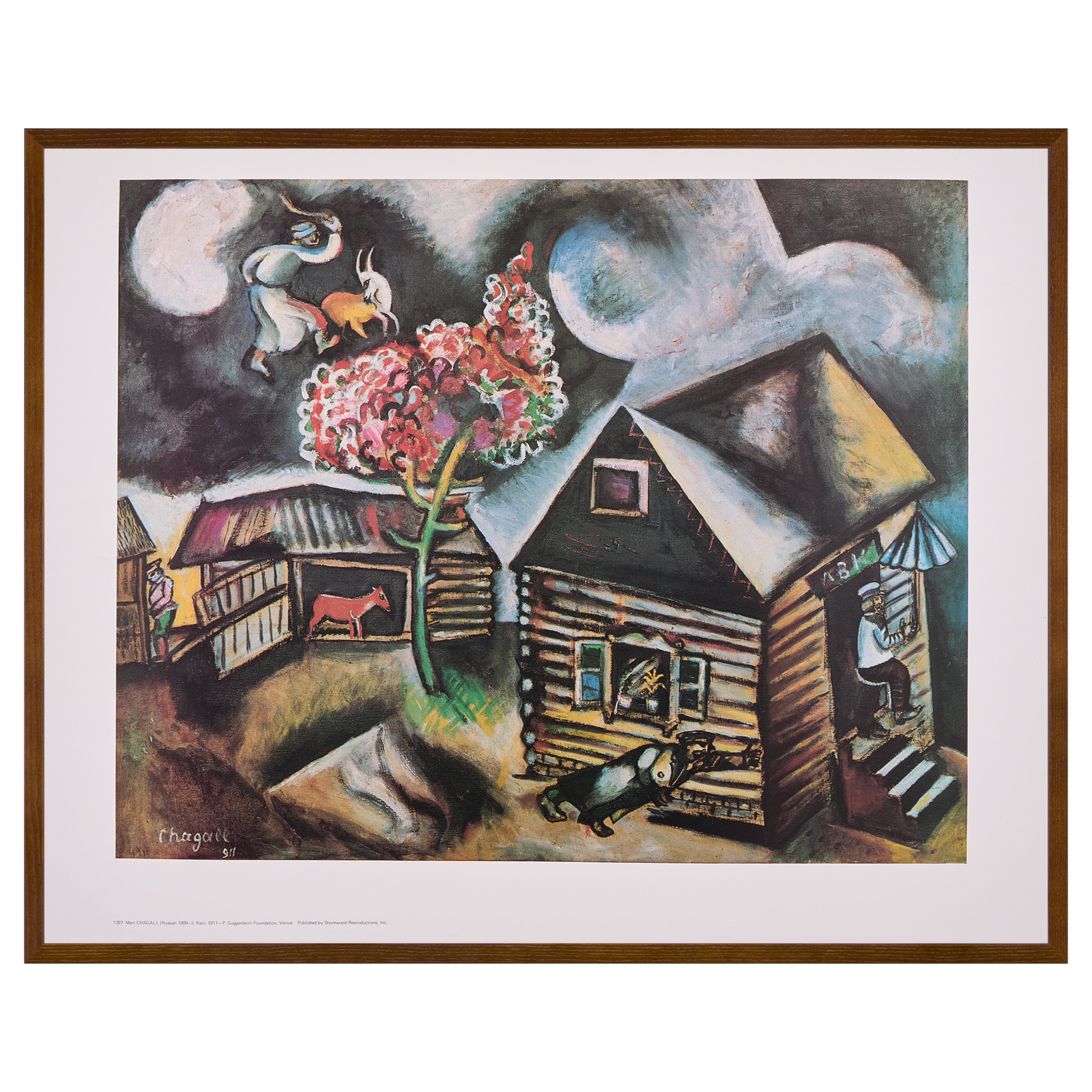 【限定10枚】Rain 1911 - Shorewood Reproductions Inc 1980s / マルク・シャガール