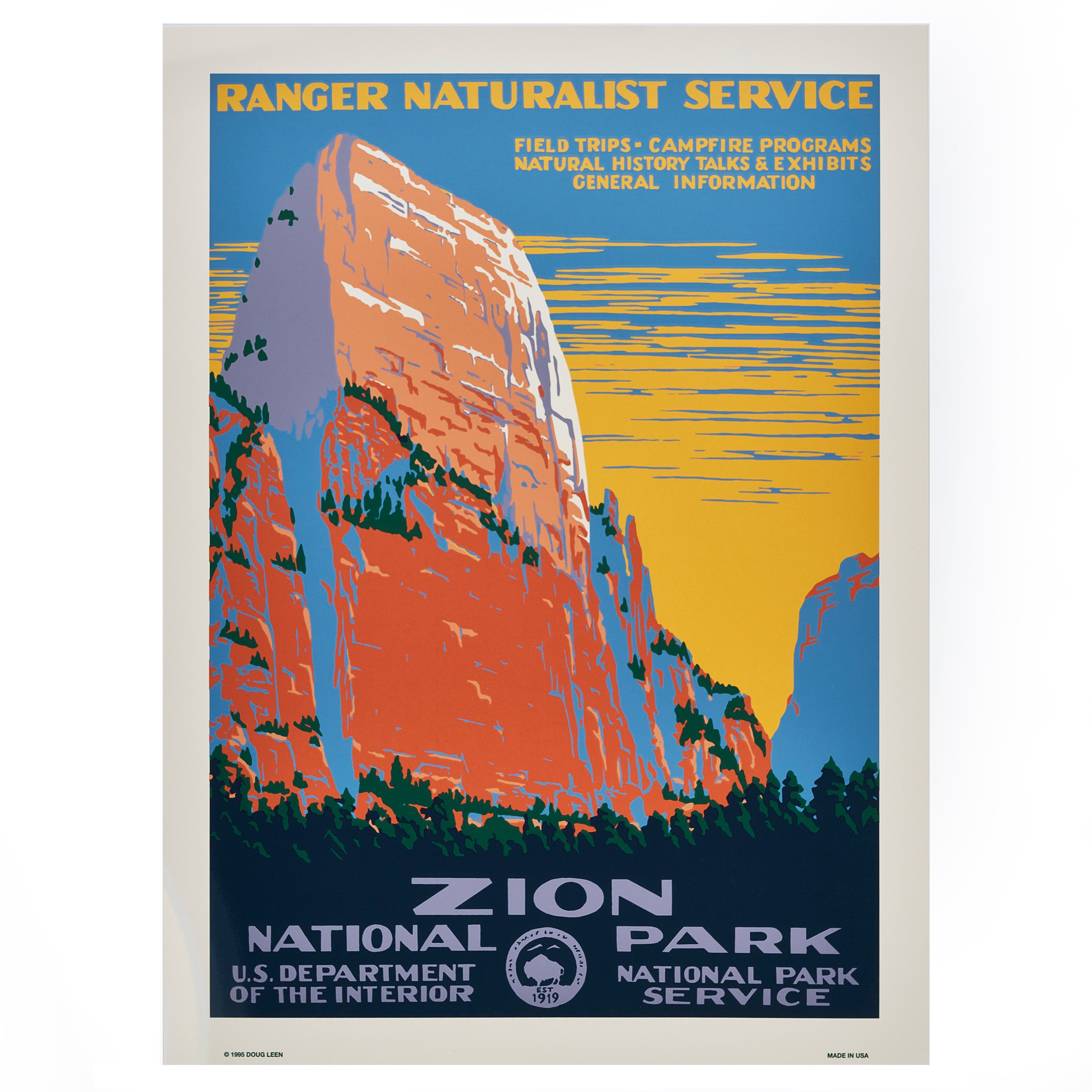 【限定3枚】ザイオン国立公園 / アメリカ国立公園ポスター