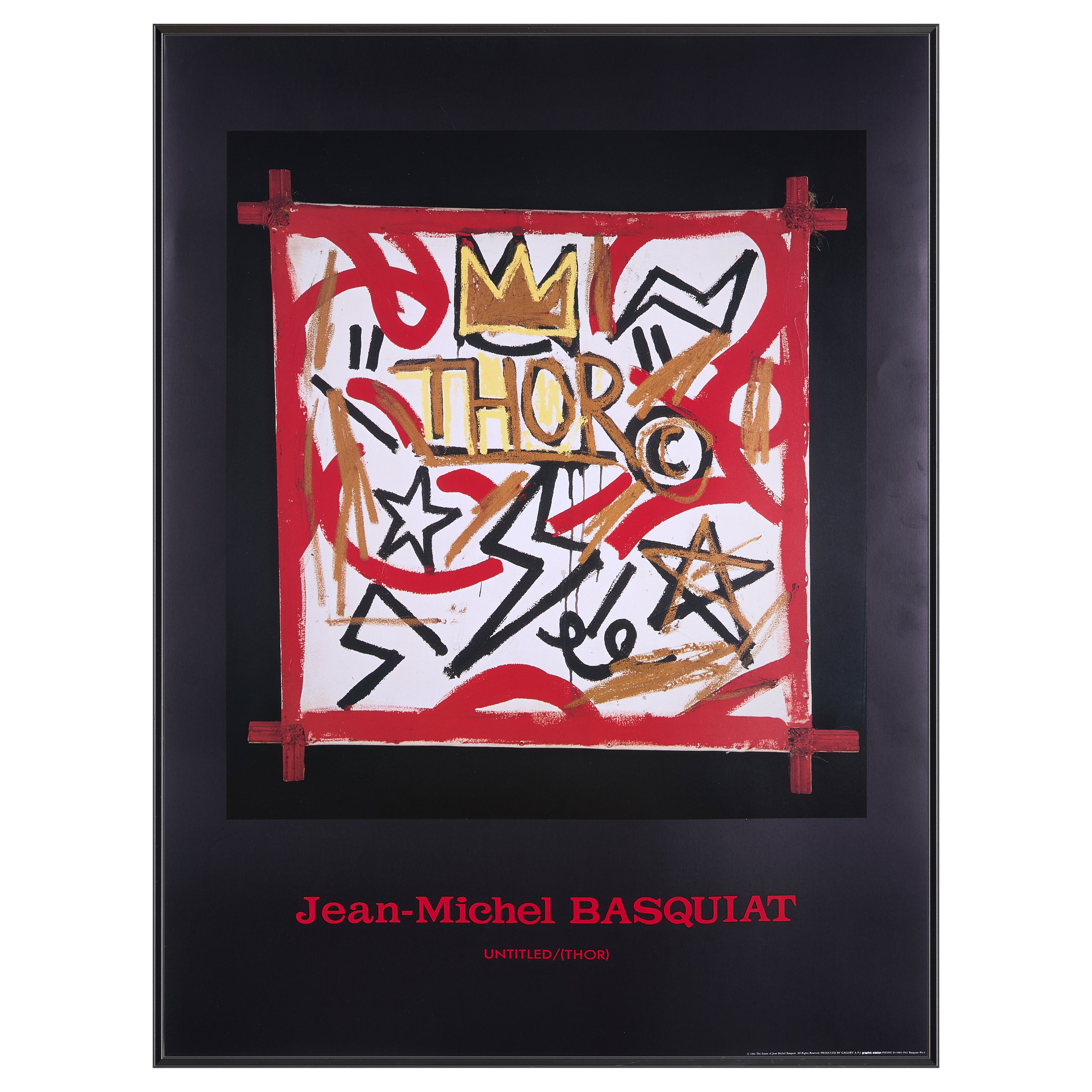 【限定10枚】Untitled (THOR) 1992 / ジャン=ミシェル・バスキア