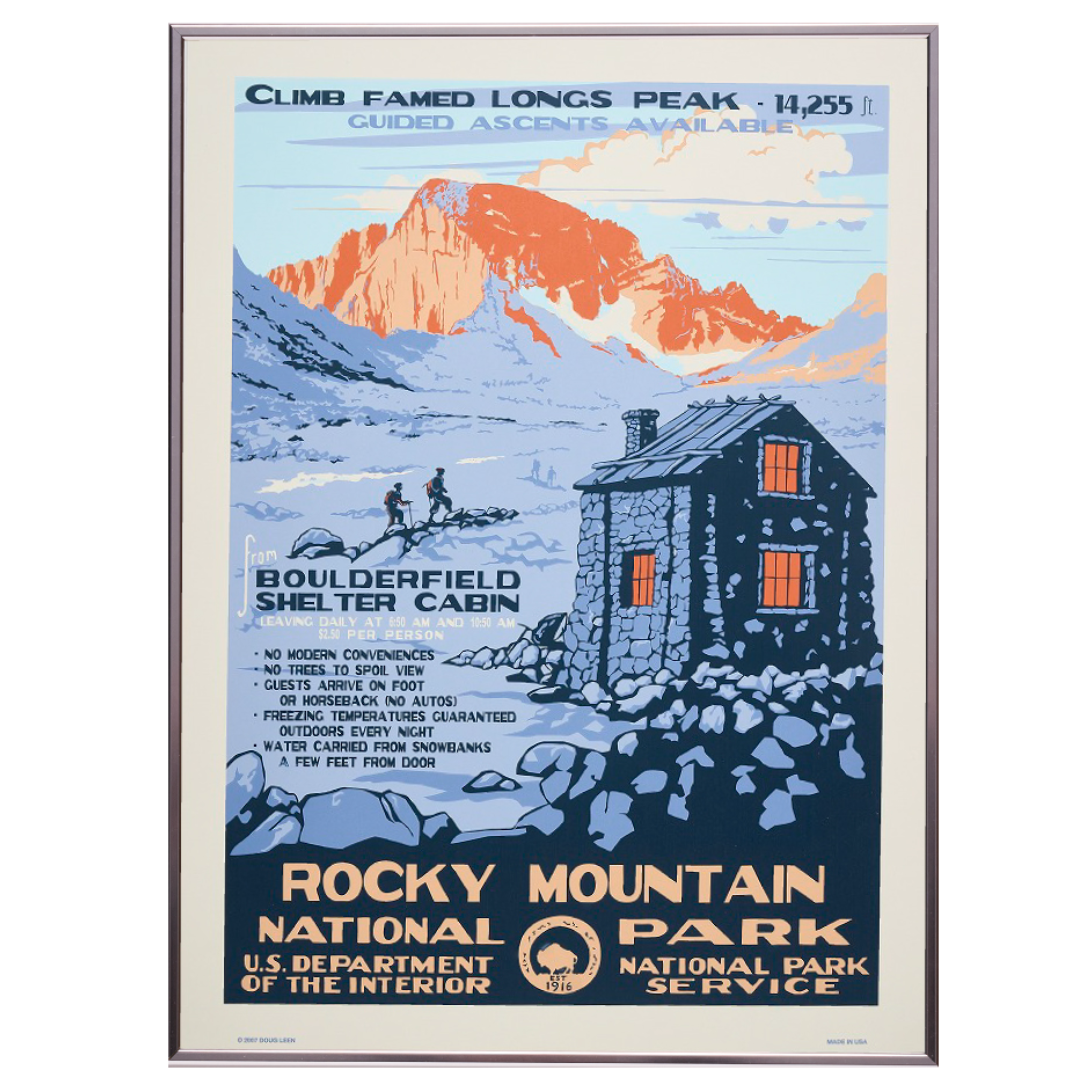 再入荷【限定2枚】ロッキーマウンテン国立公園 / アメリカ国立公園ポスター