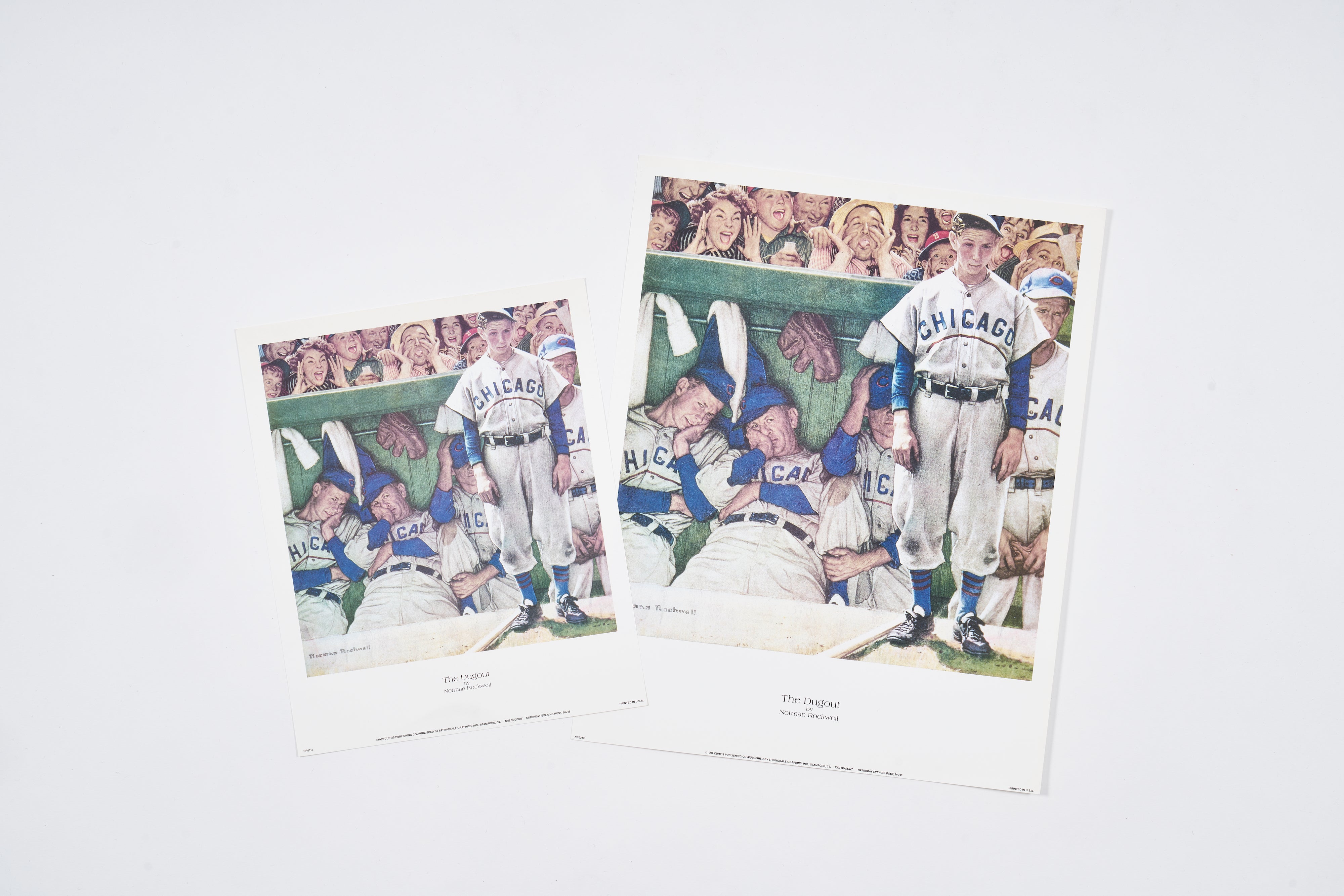 【限定10枚】The Dugout 1948 - CURTIS PUBLISHING 1992 (Big) / ノーマン・ロックウェル