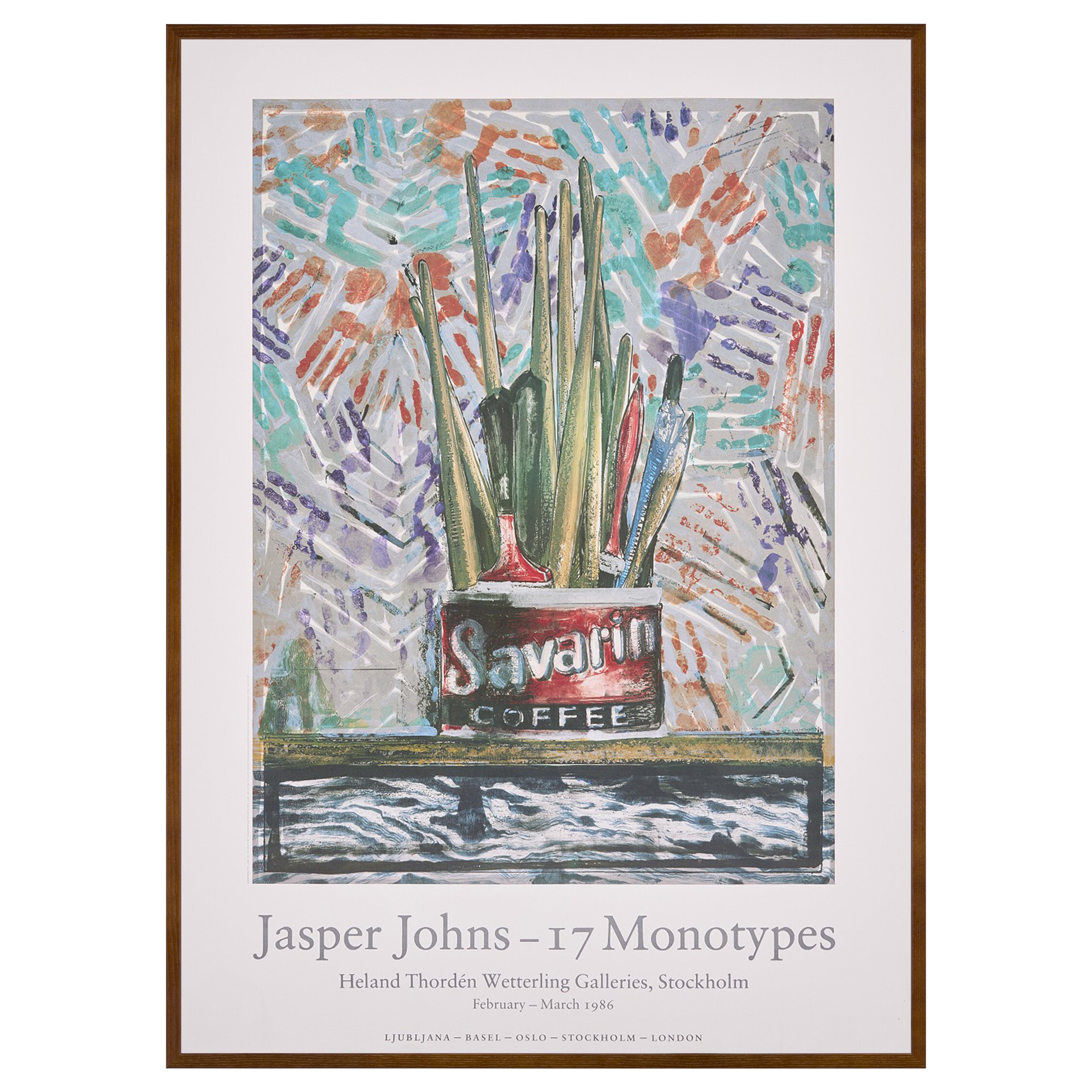 【限定10枚】JASPER JOHNS 17 MONOTYOES - Heland Thorden Wetterling Gallerie 1985 / ジャスパー・ジョーンズ