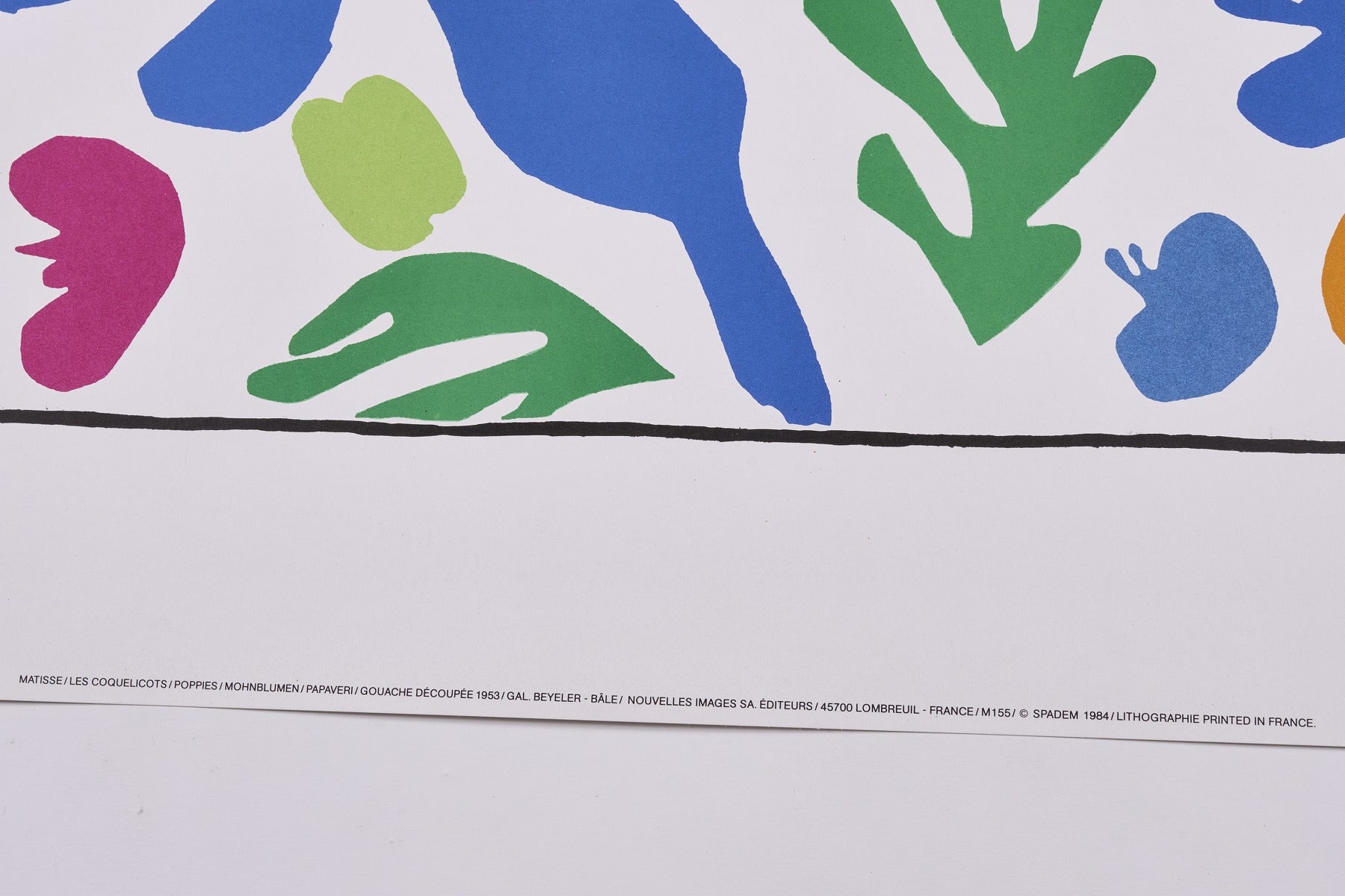 【限定5枚】Les Coquelicots 1953 - NOUVELLES IMAGES 1984 / アンリ・マティス
