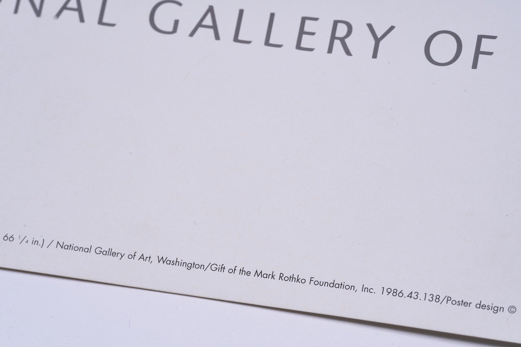 完売【限定1枚】NATIONAL GALLERY OF ART 1998 / マーク・ロスコ