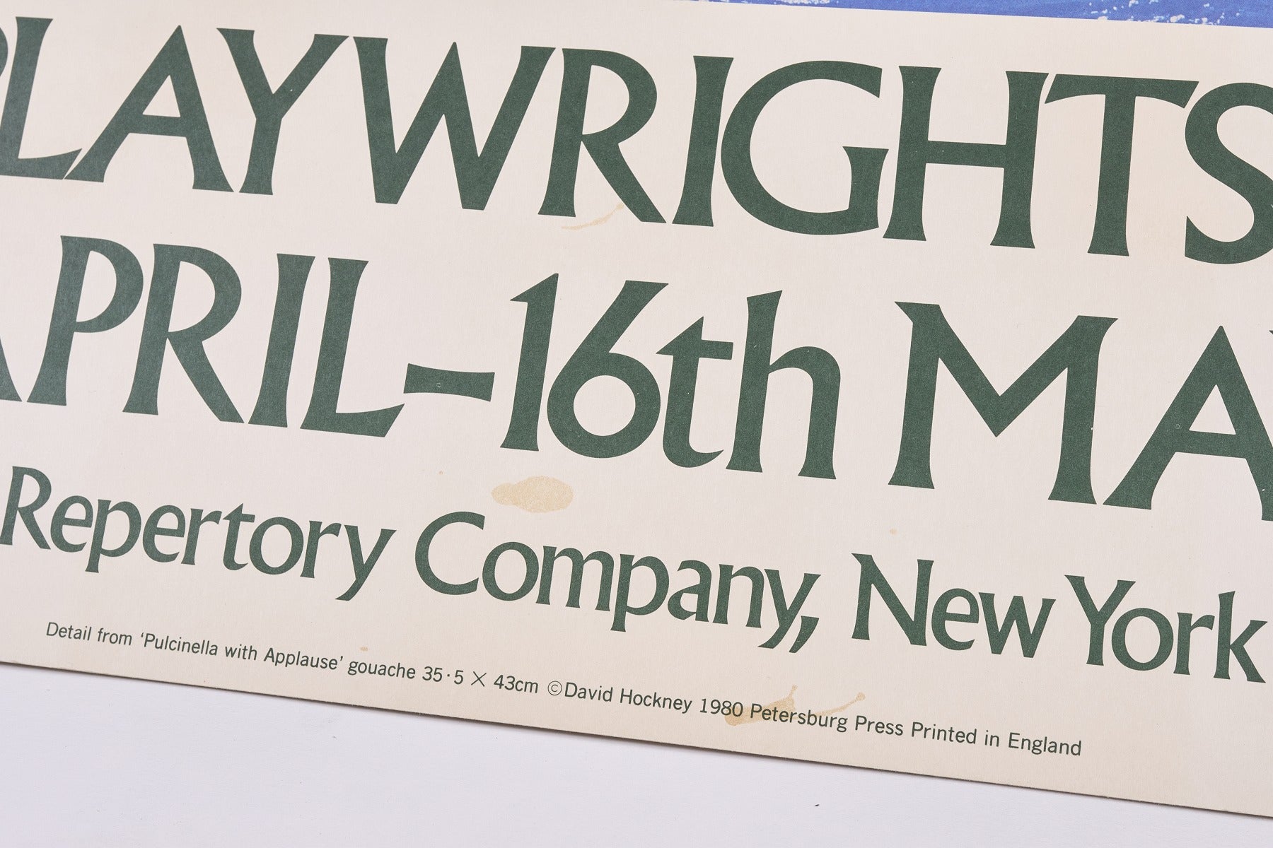 【限定10枚】YOUNG PLAYWRIGHTS FESTIVAL 1982 / デイヴィッド・ホックニー