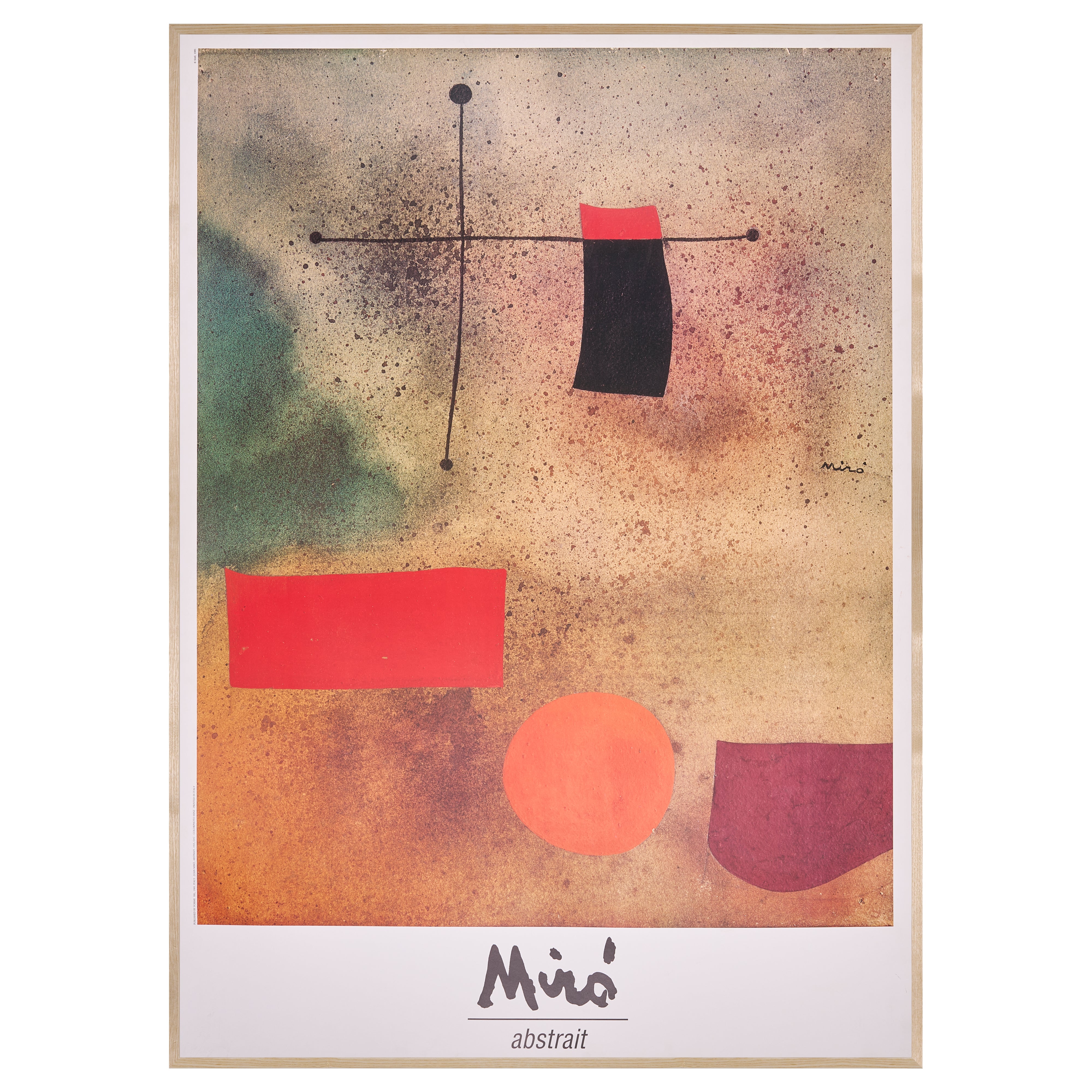 【限定10枚】Abstrait 1989 / ジョアン・ミロ