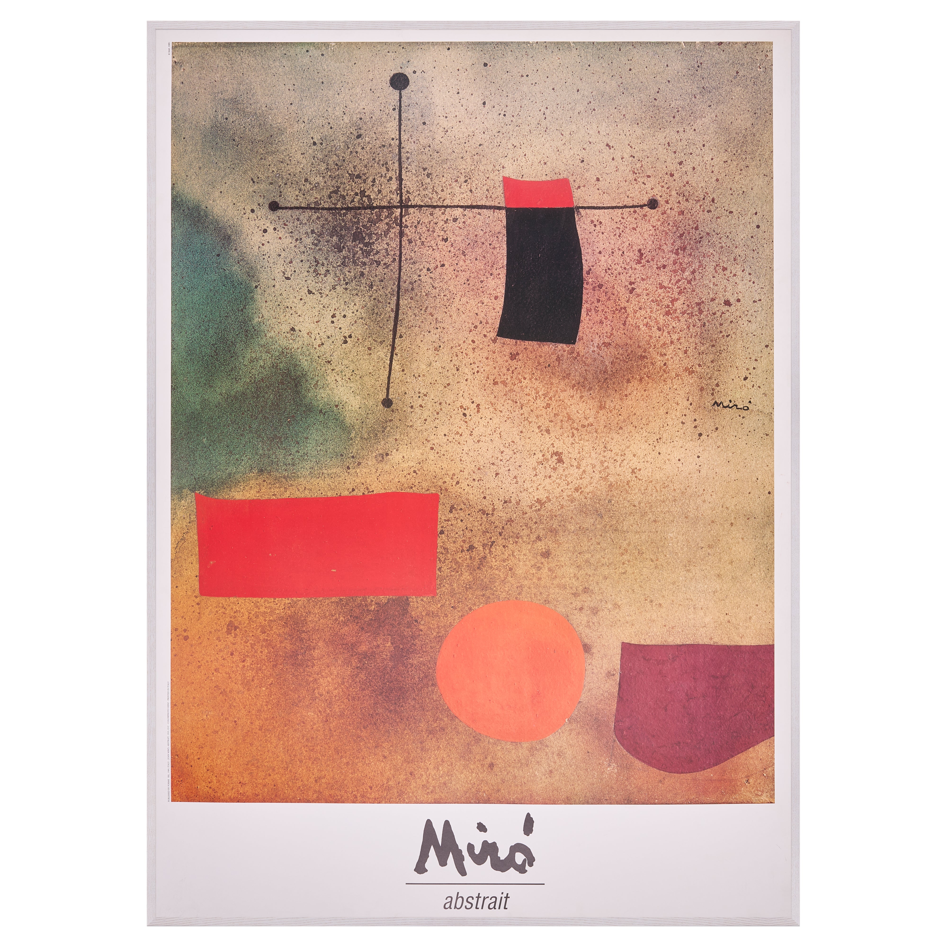 【限定10枚】Abstrait 1989 / ジョアン・ミロ