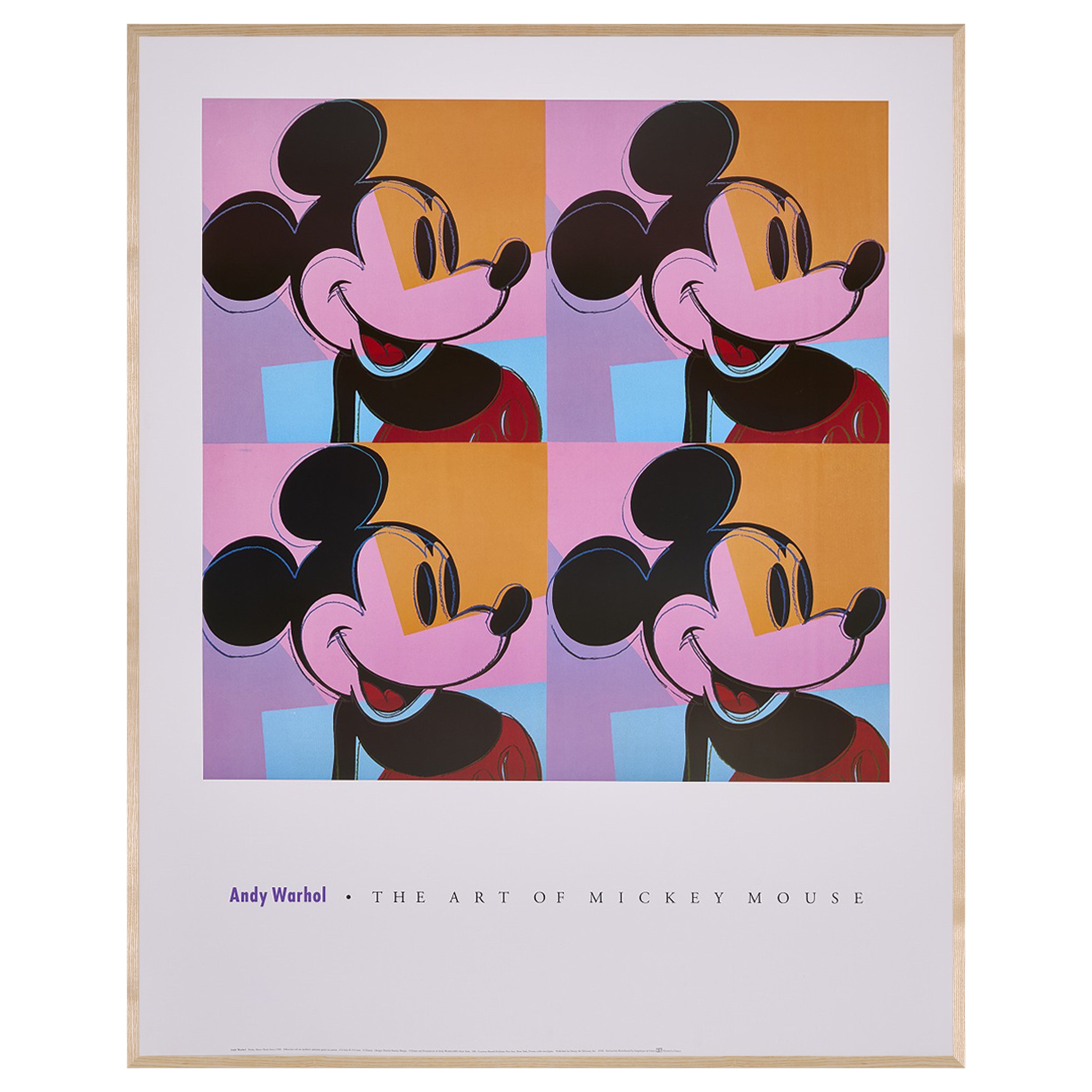 完売【限定3枚】MICKEY MOUSE 1981 - THE ART OF MICKEY MOUSE 1990s (Big) / アンディ・ウォーホル
