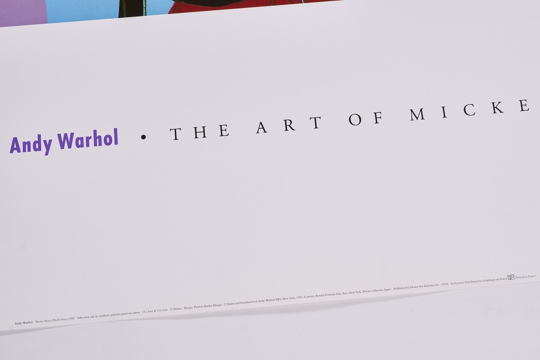 完売【限定3枚】MICKEY MOUSE 1981 - THE ART OF MICKEY MOUSE 1990s (Big) / アンディ・ウォーホル