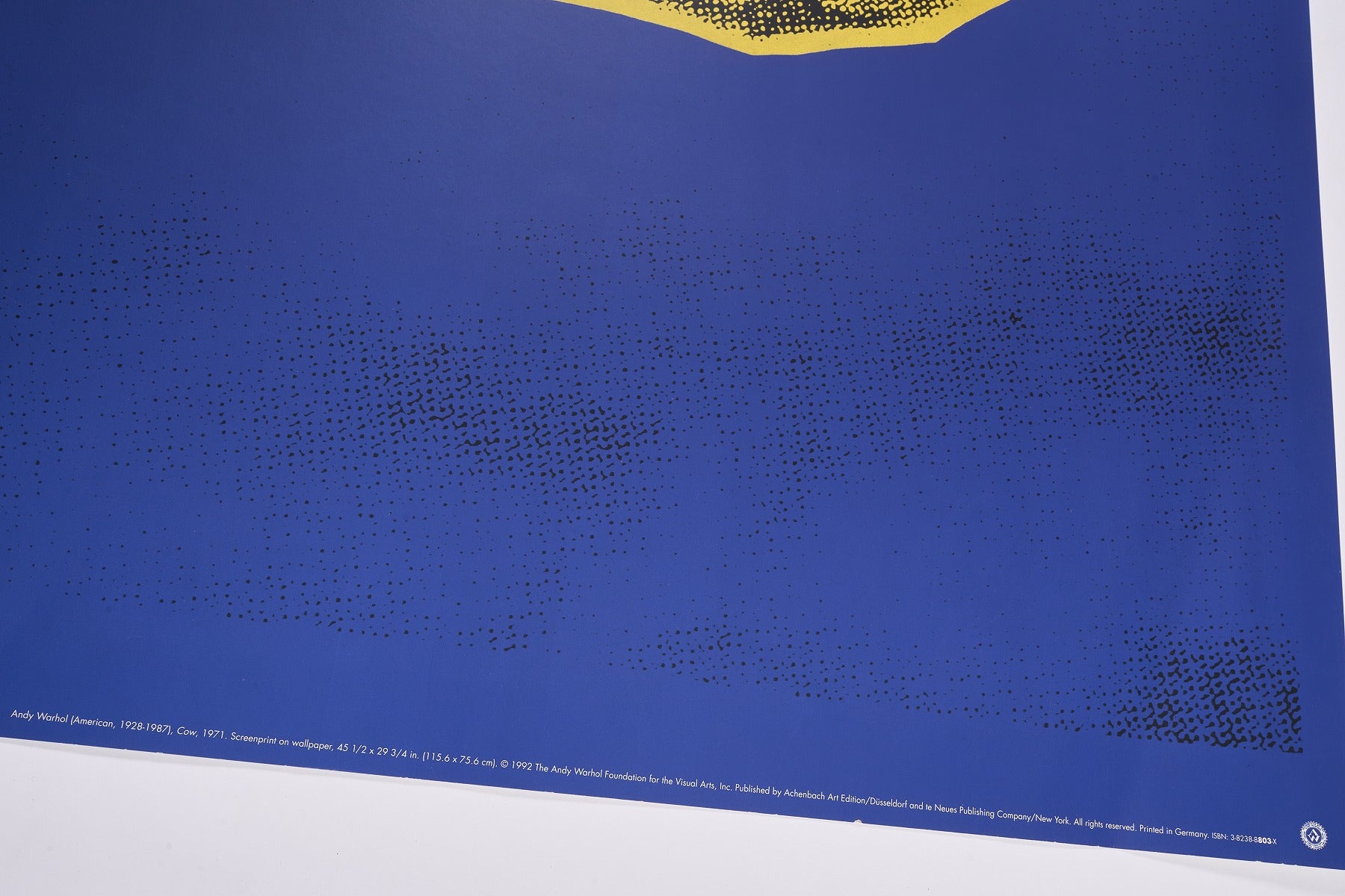 再入荷【限定5枚】Cow 1971 - Achenbach Art Edition, Düsseldolf and te Neues Publishing Company, NEW YORK 1992 / アンディ・ウォーホル