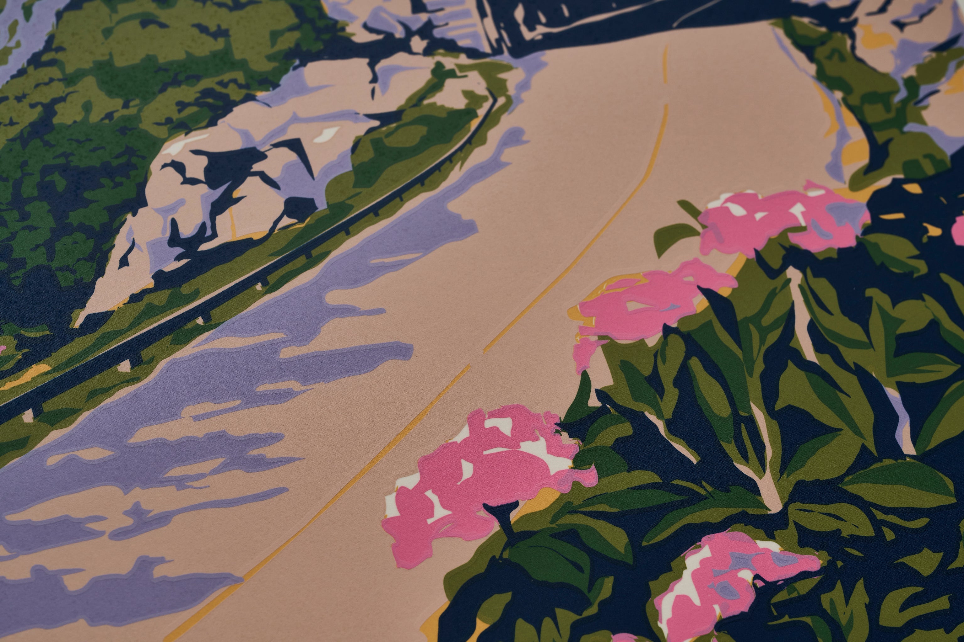 【限定3枚】ブルーリッジ・パークウェイ(コンテンポラリーデザイン)/ アメリカ国立公園ポスター