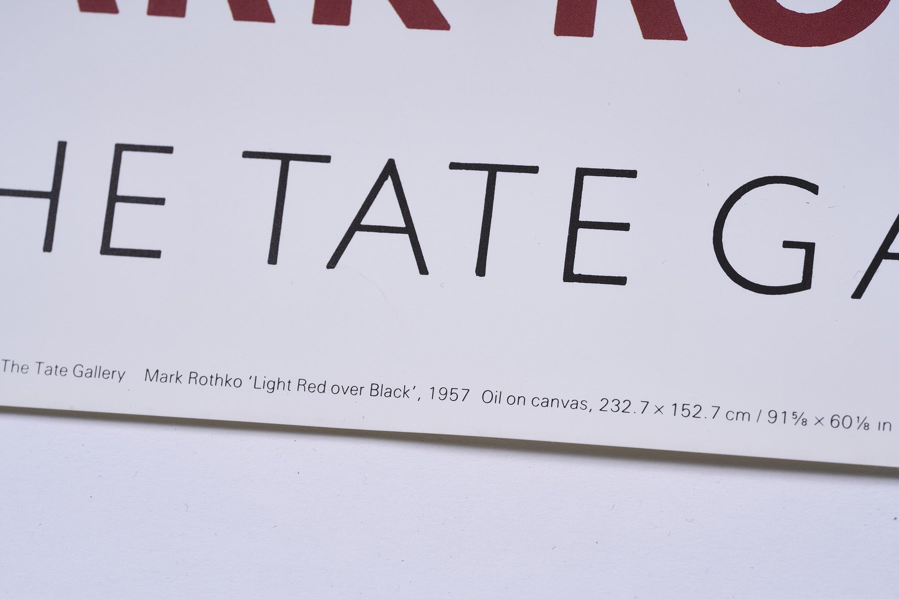 【限定10枚】Mark Rothko - THE TATE GALLERY 1971 / マーク・ロスコ