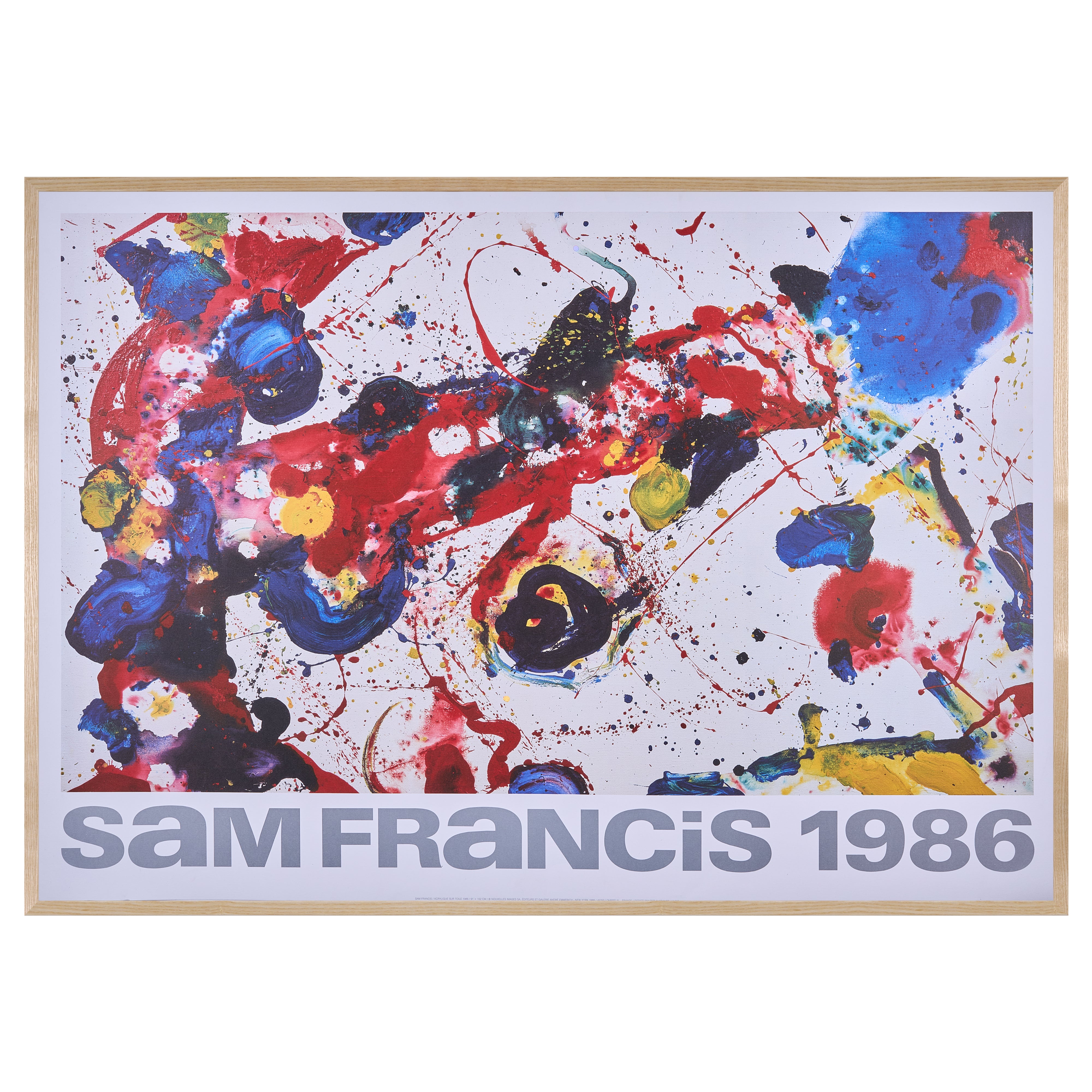 【限定10枚】acrylique sur toile 1988 / サム・フランシス