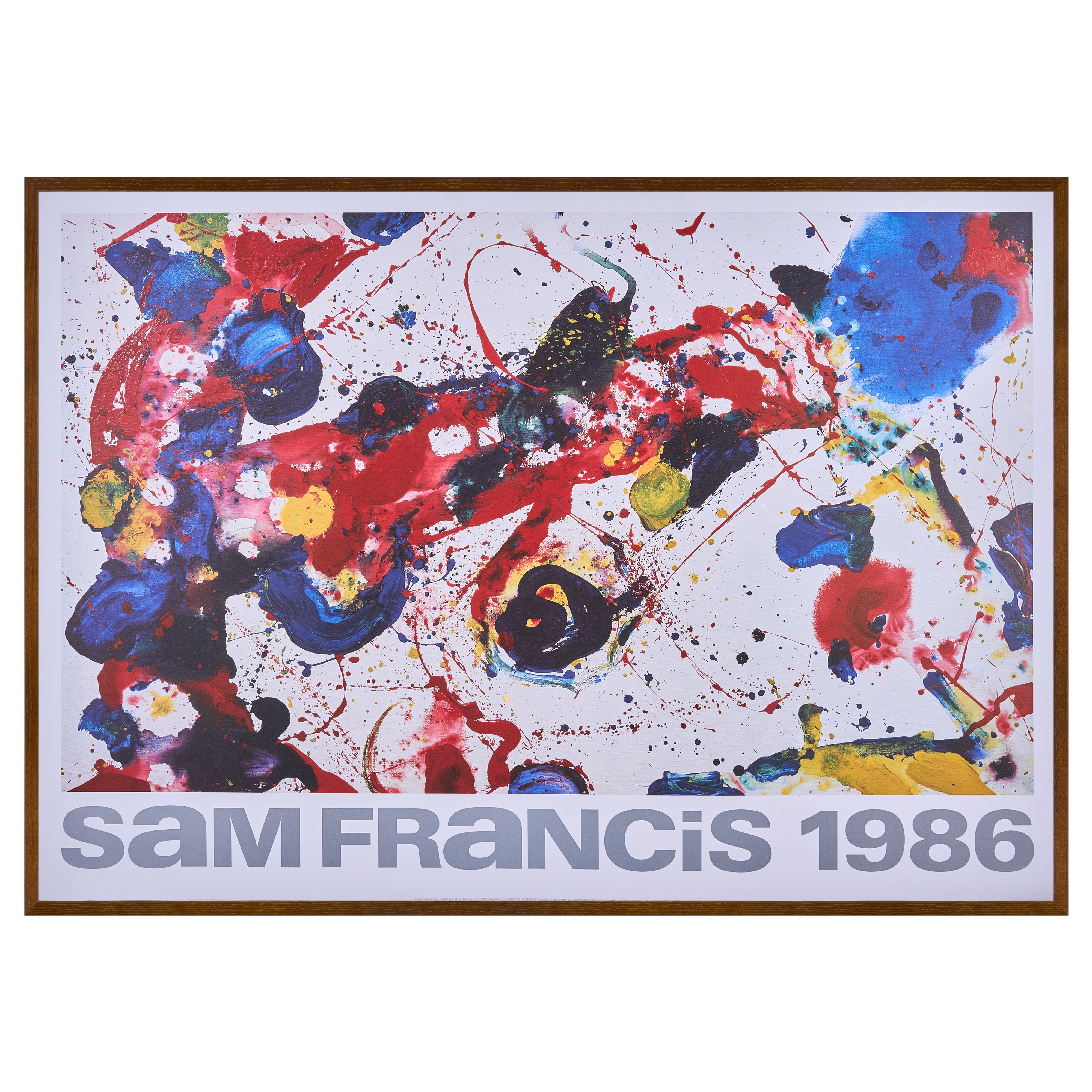 【限定10枚】acrylique sur toile 1988 / サム・フランシス