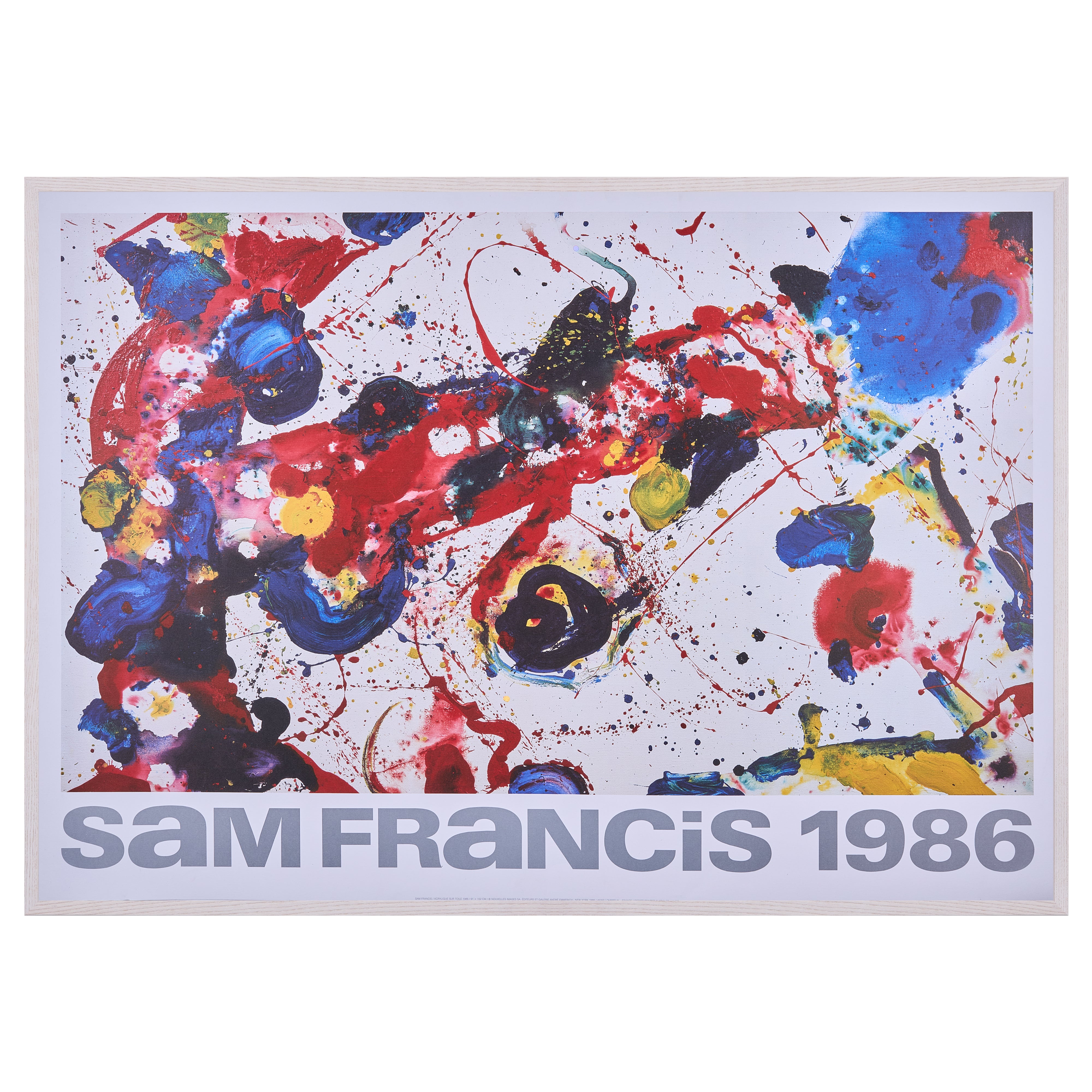 【限定10枚】acrylique sur toile 1988 / サム・フランシス