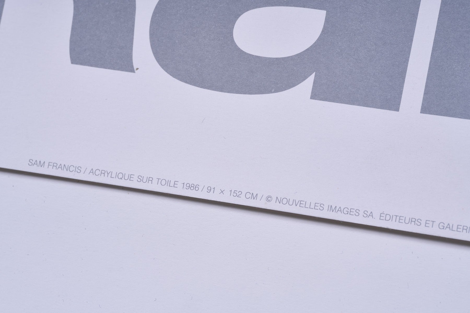 【限定10枚】acrylique sur toile 1988 / サム・フランシス