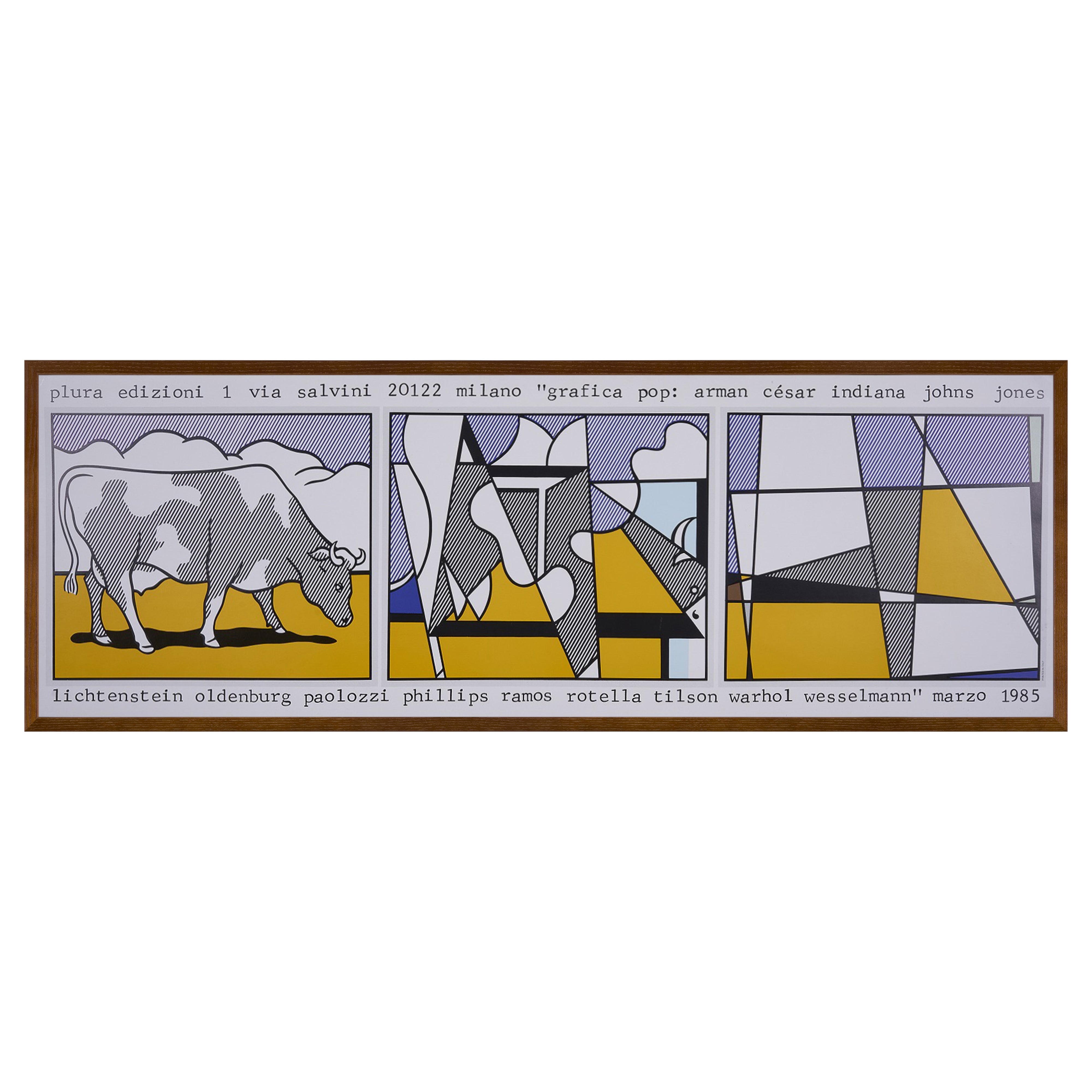【限定10枚】plura edizioni 1 via salvini 20122 milano “grafica pop” 1985 / ロイ・リキテンスタイン