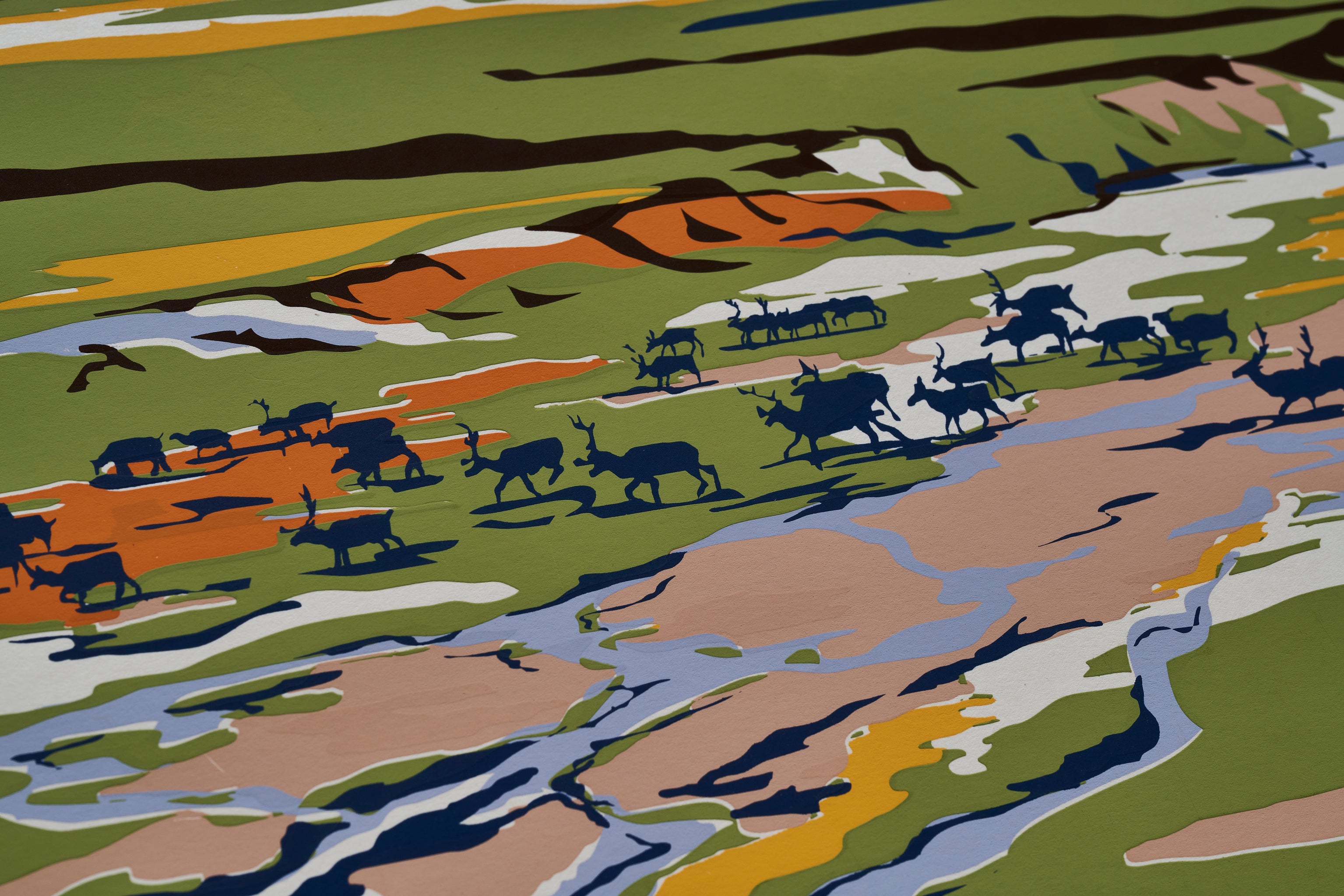 【限定3枚】北極圏国立野生動物保護区(コンテンポラリーデザイン)/ アメリカ国立公園ポスター