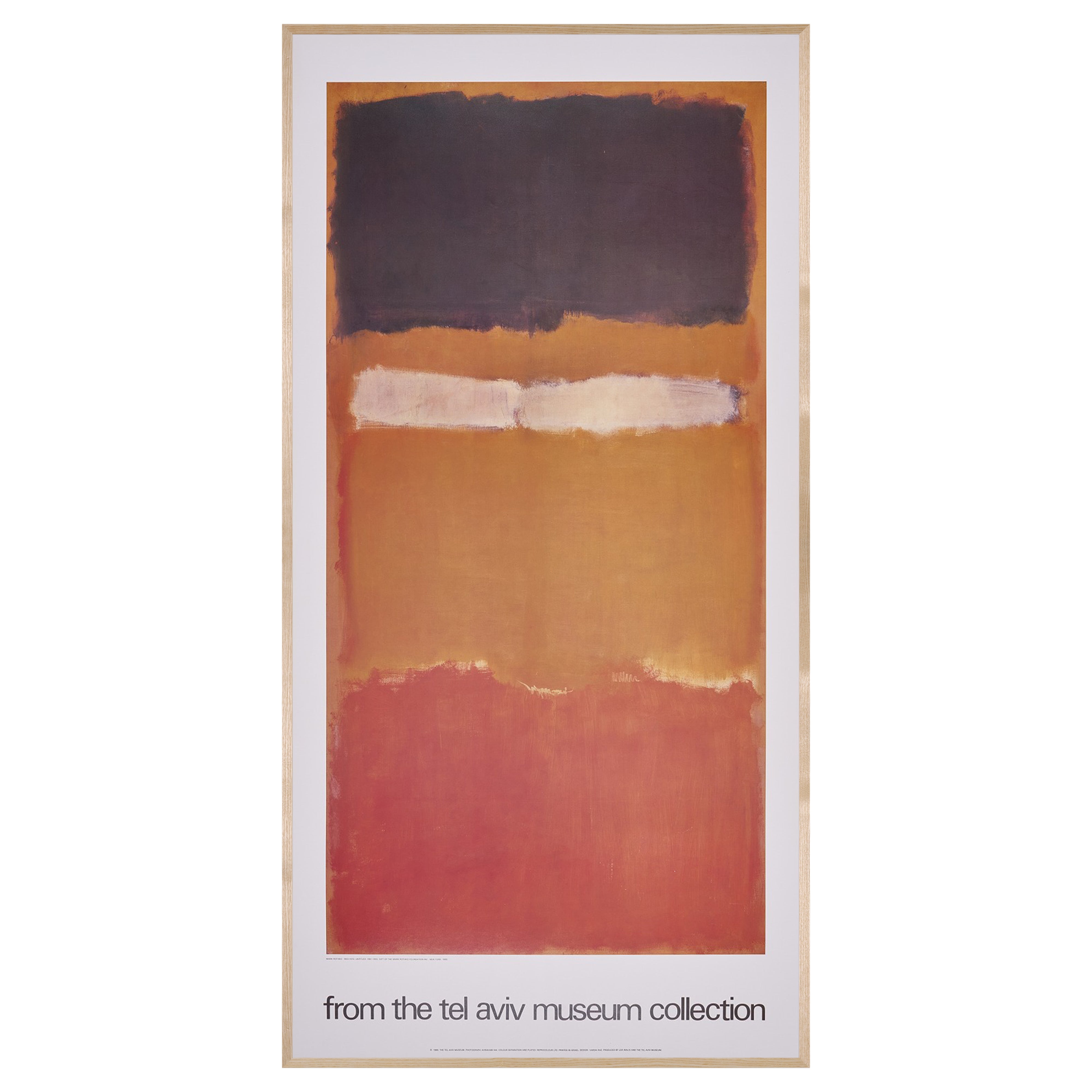 【限定10枚】Number 24(Untitled) 1951-1955 - from the tel aviv museum collection 1986 / マーク・ロスコ