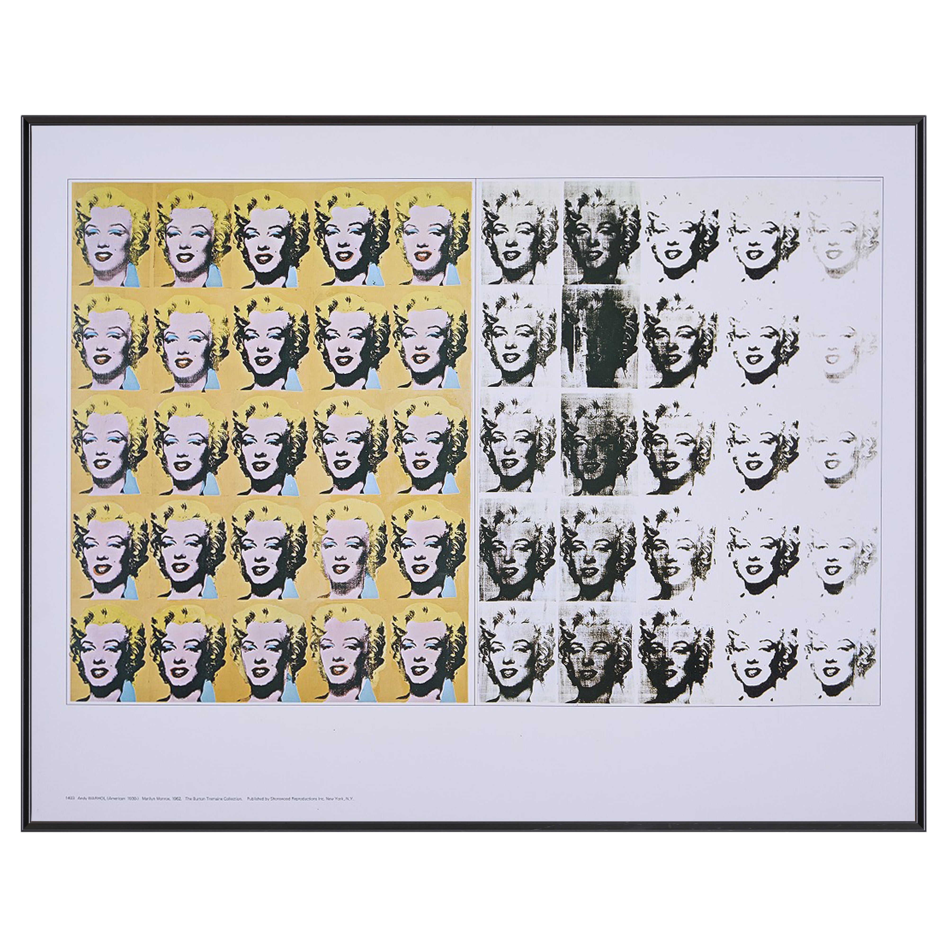 【限定10枚】Marilyn Diptych 1962 - The Burton Tremaine Collection - Shorewood Reproductions Inc 1980s / アンディ・ウォーホル