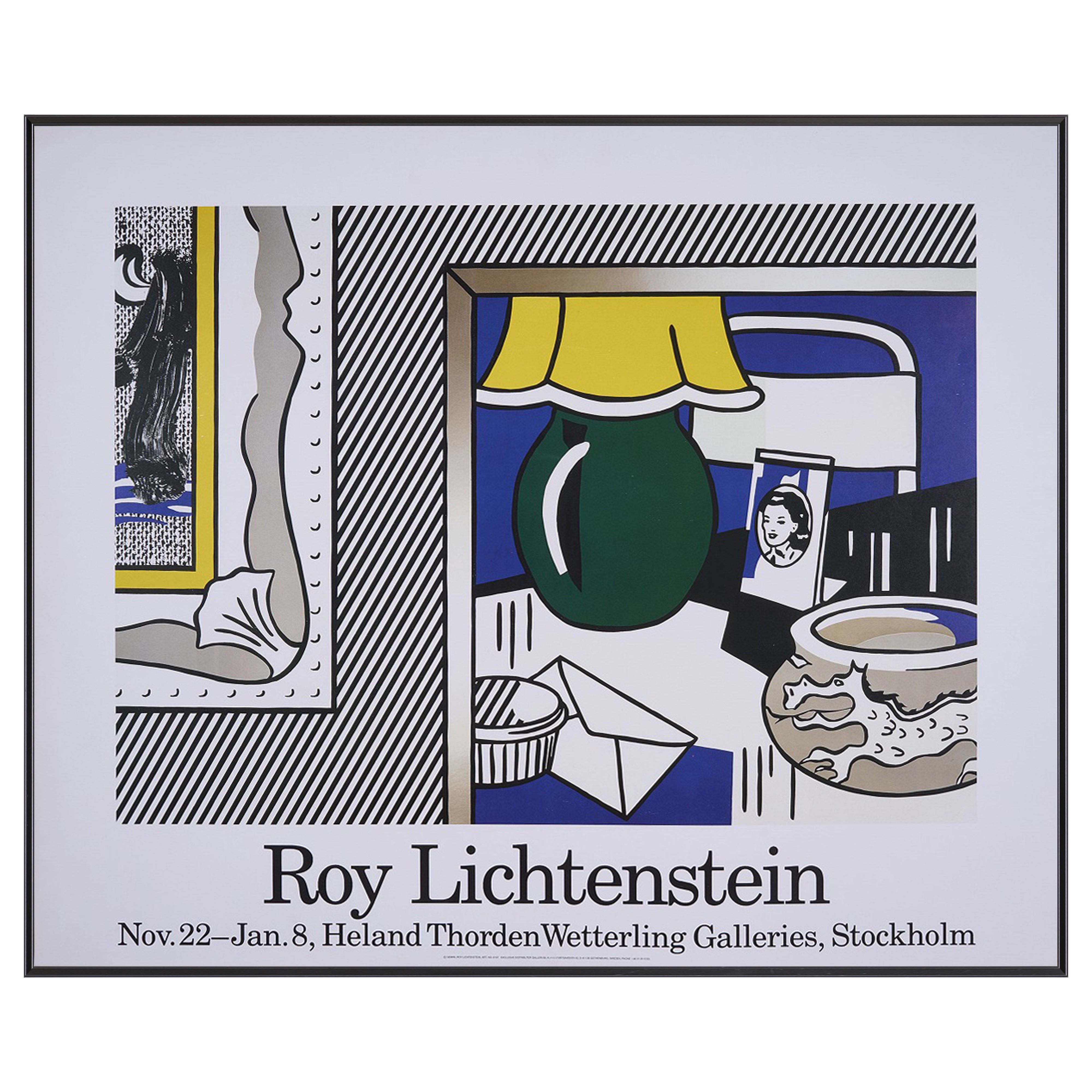 【限定10枚】Two Paintings: Green Lamp 1984 - Heland Thorden Wetterling Galleries, Stockholm 1990s / ロイ・リキテンスタイン