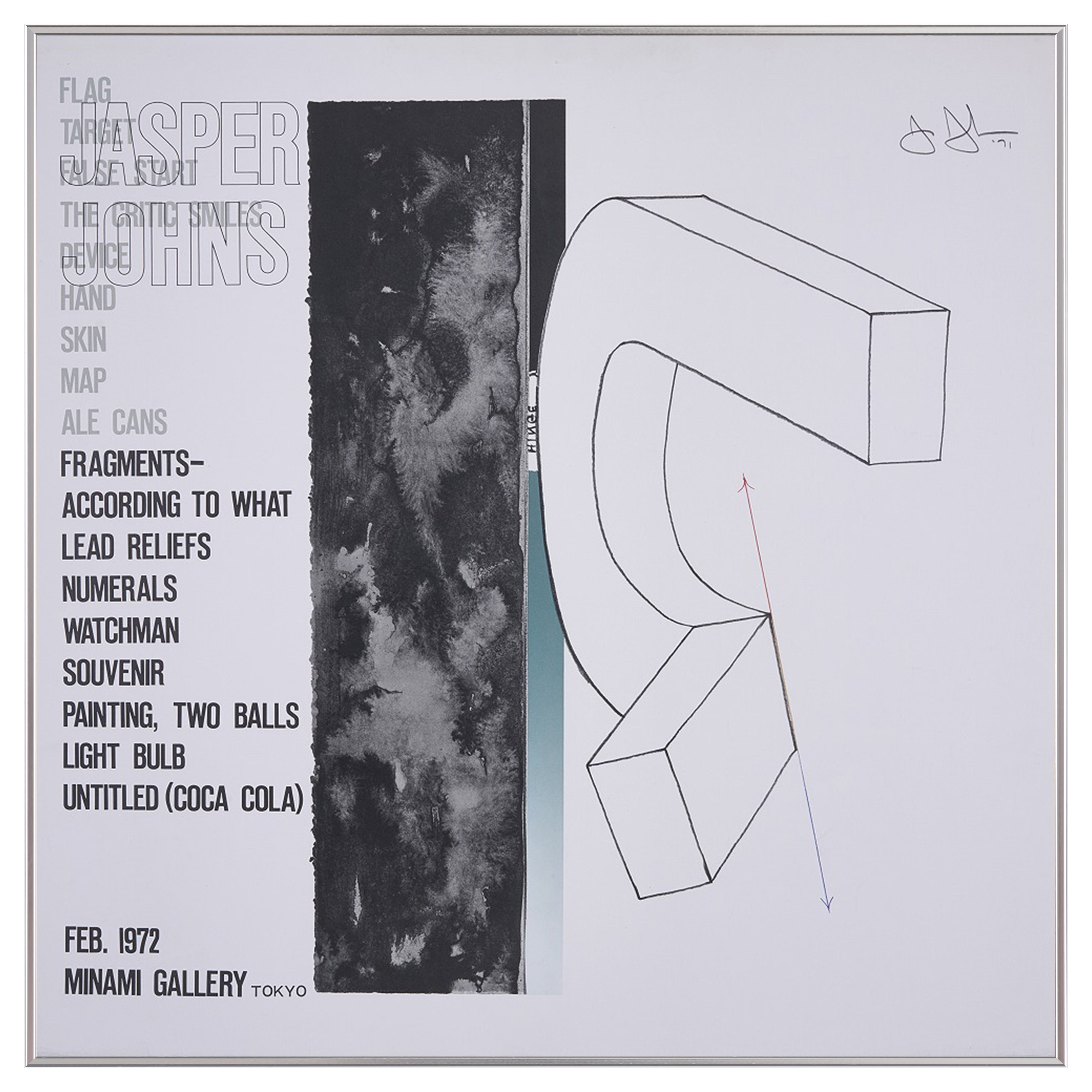 【限定10枚】JASPER JONES - MINAMI GALLERY 1972 / ジャスパー・ジョーンズ