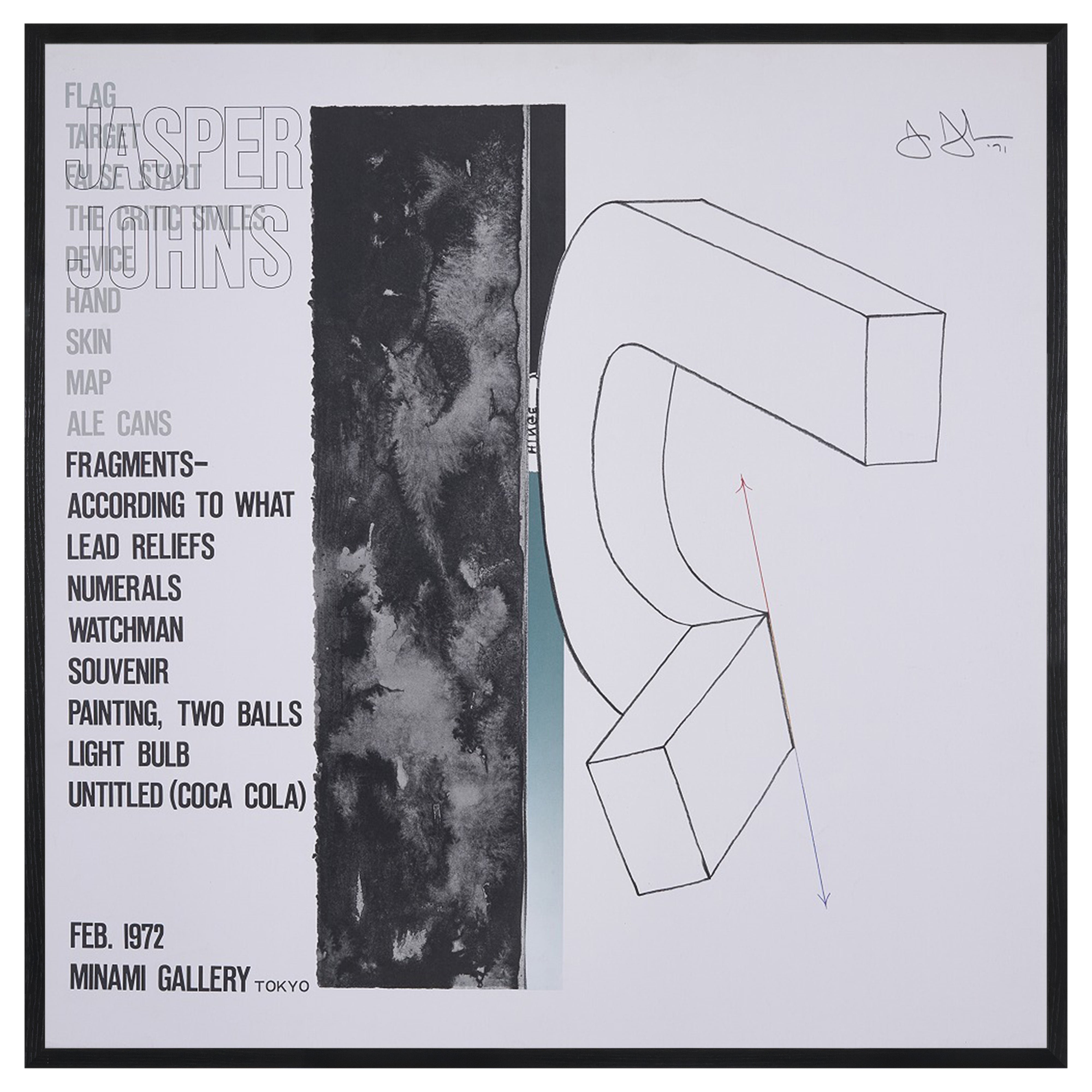 【限定10枚】JASPER JONES - MINAMI GALLERY 1972 / ジャスパー・ジョーンズ