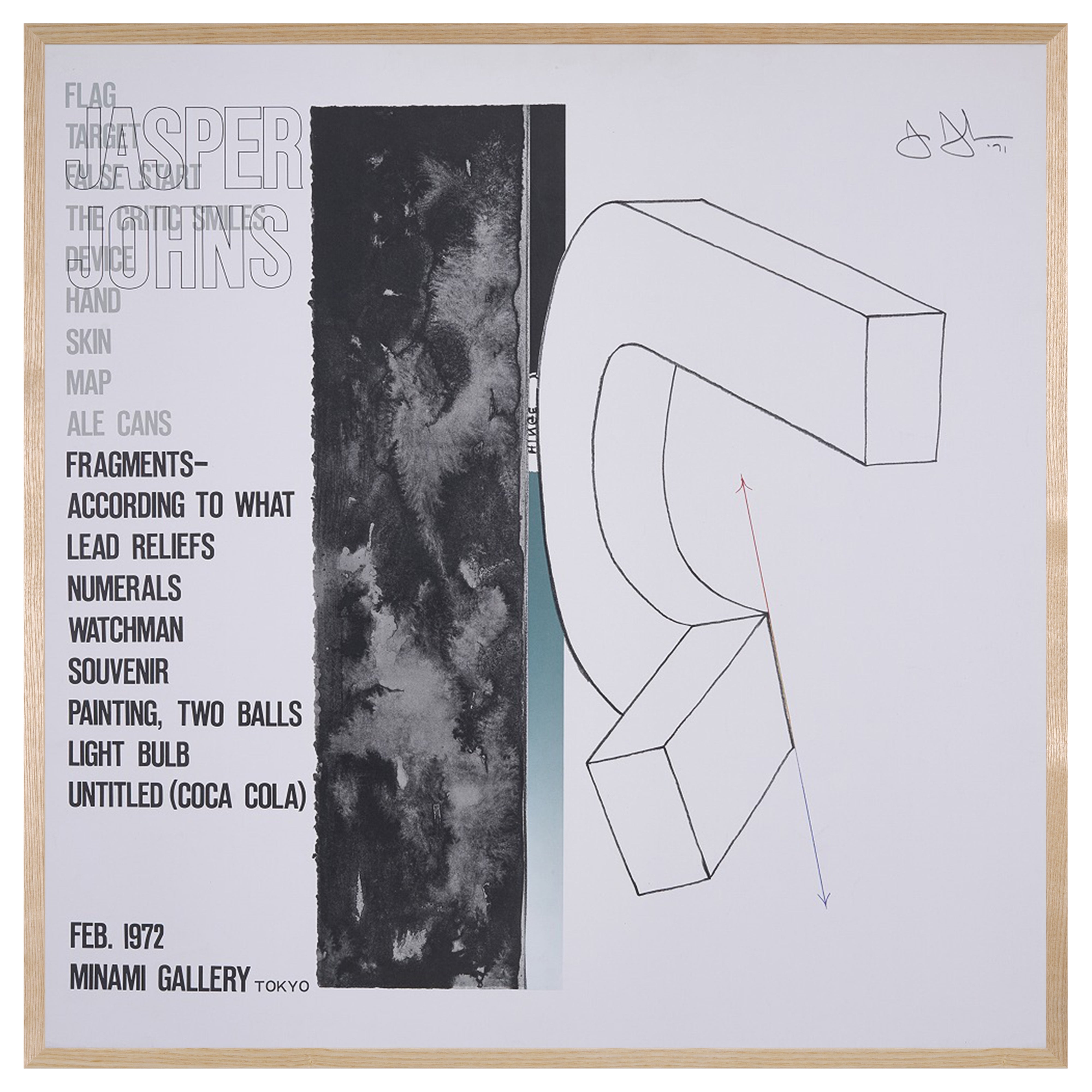 【限定10枚】JASPER JONES - MINAMI GALLERY 1972 / ジャスパー・ジョーンズ