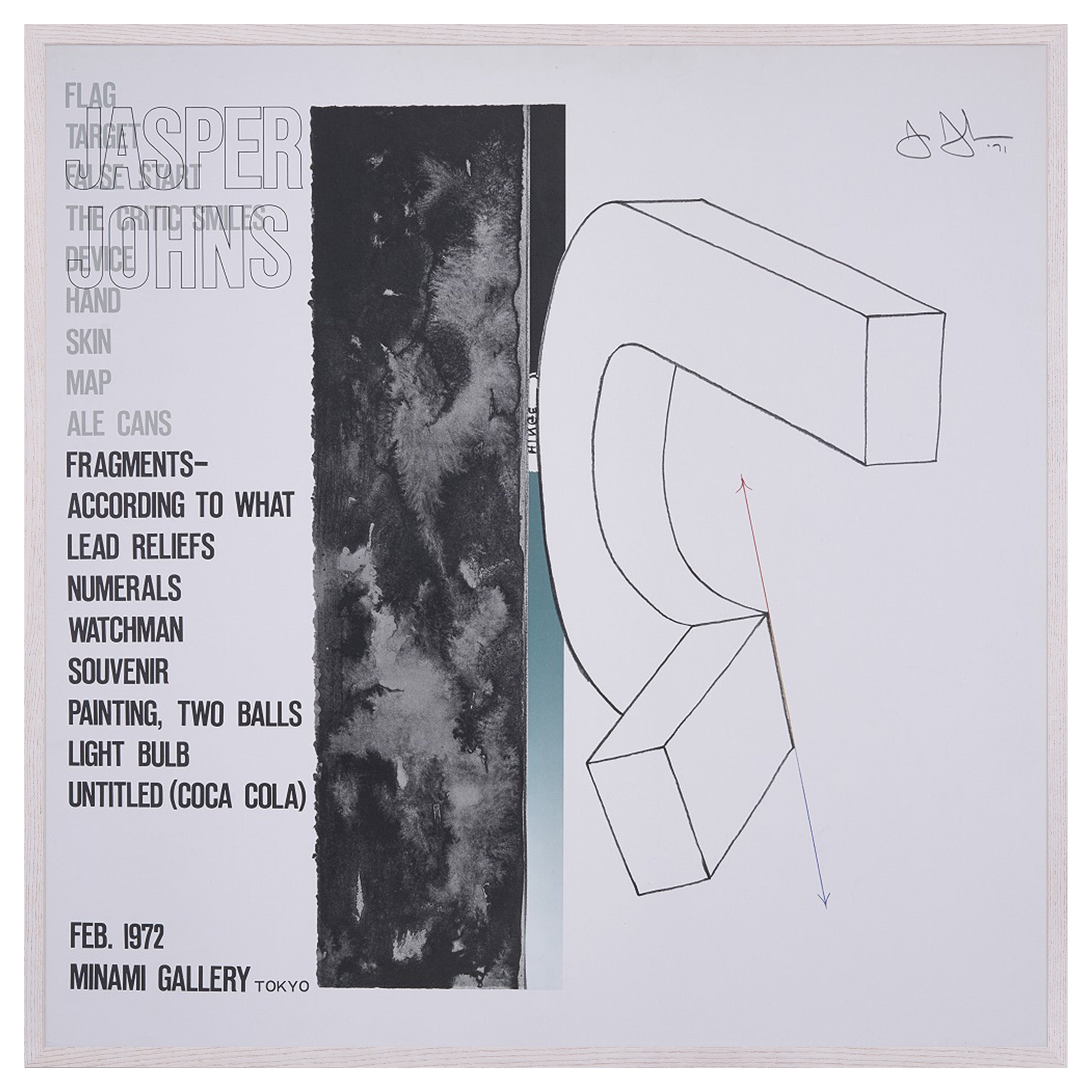 【限定10枚】JASPER JONES - MINAMI GALLERY 1972 / ジャスパー・ジョーンズ