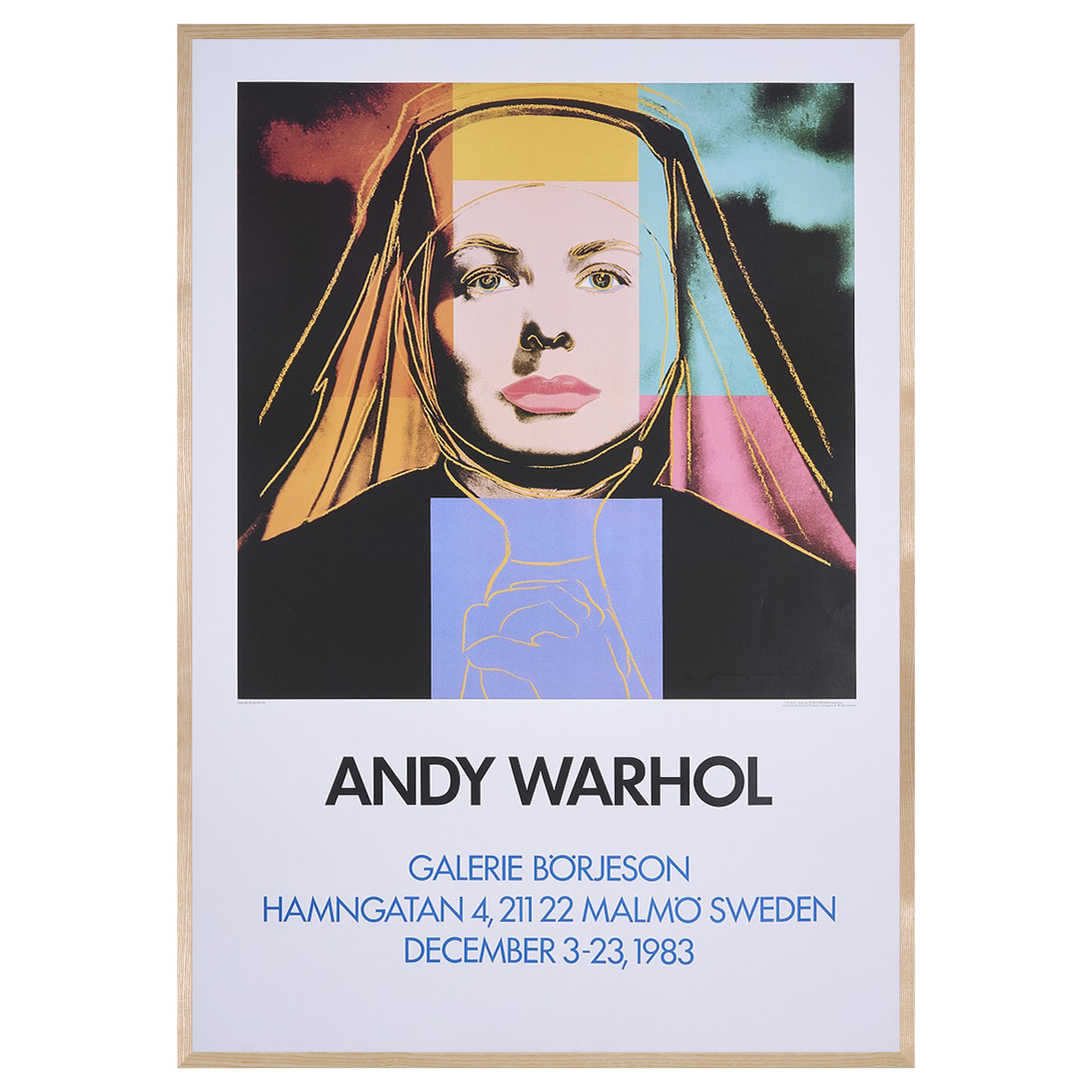 【限定10枚】Ingrid Bergman "THE NUN" - GLERIE BÖRJESON, SWEDEN 1983 / アンディ・ウォーホル