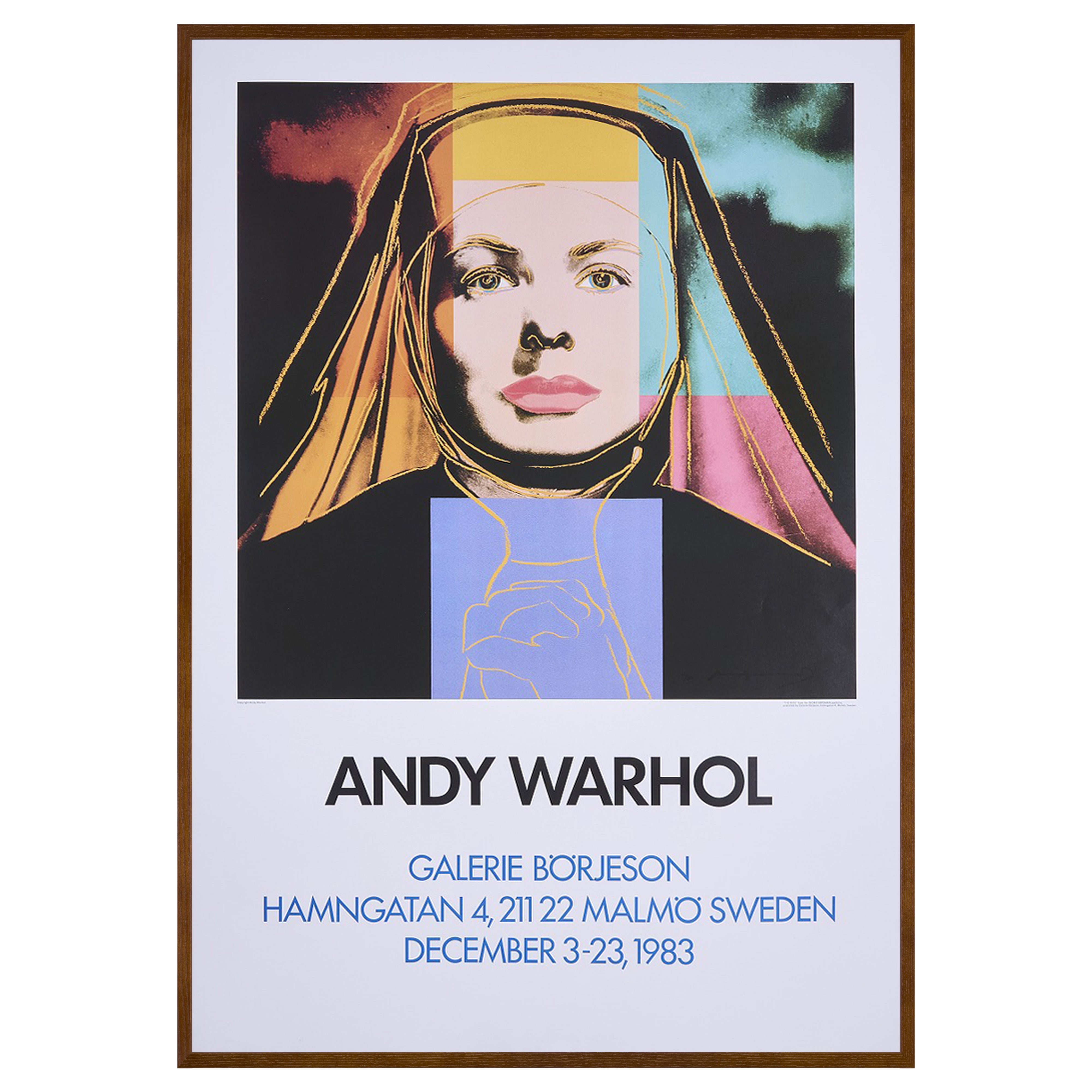 【限定10枚】Ingrid Bergman "THE NUN" - GLERIE BÖRJESON, SWEDEN 1983 / アンディ・ウォーホル
