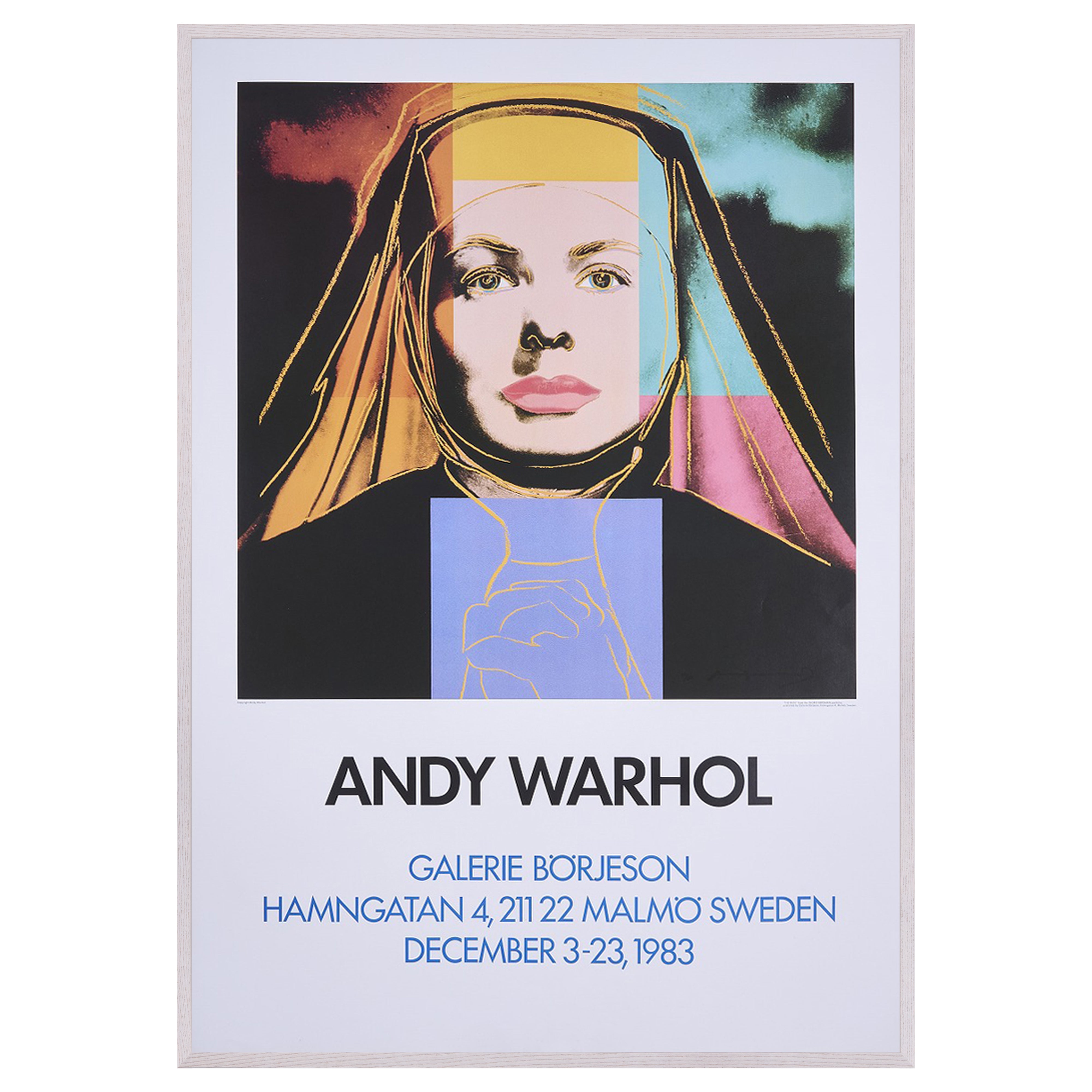 【限定10枚】Ingrid Bergman "THE NUN" - GLERIE BÖRJESON, SWEDEN 1983 / アンディ・ウォーホル