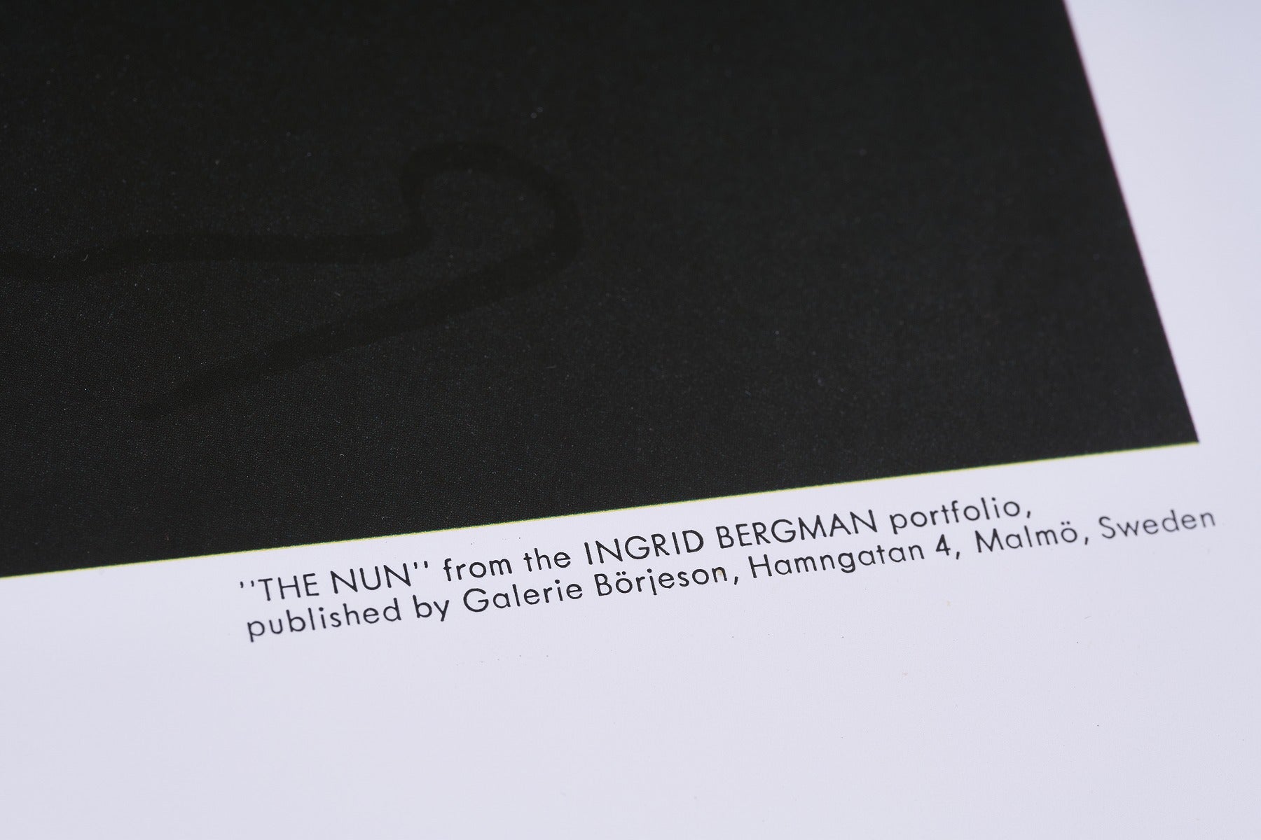 【限定10枚】Ingrid Bergman "THE NUN" - GLERIE BÖRJESON, SWEDEN 1983 / アンディ・ウォーホル