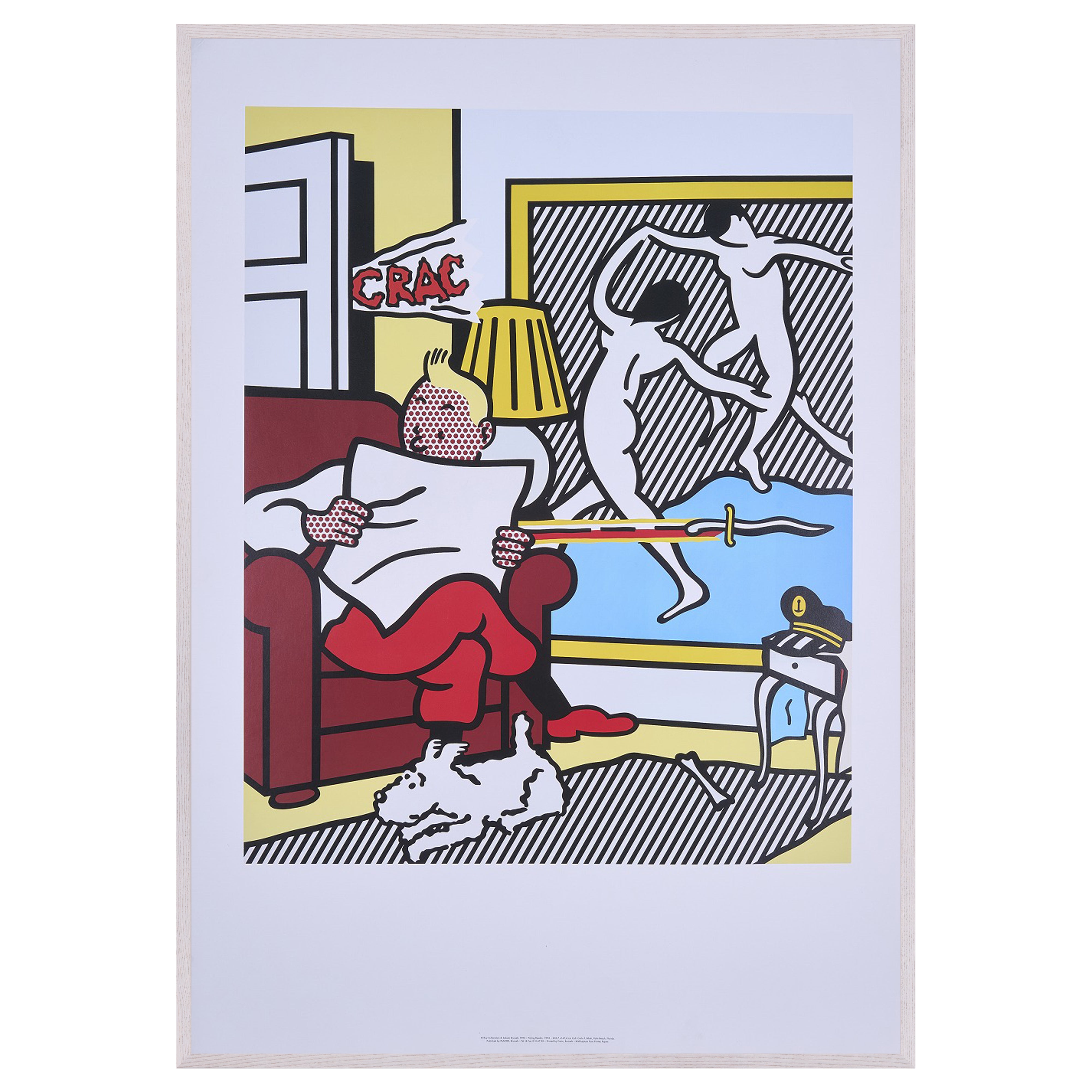 【限定10枚】Tinting Readin, 1993 - Sabam Brussels 1995 / ロイ・リキテンスタイン