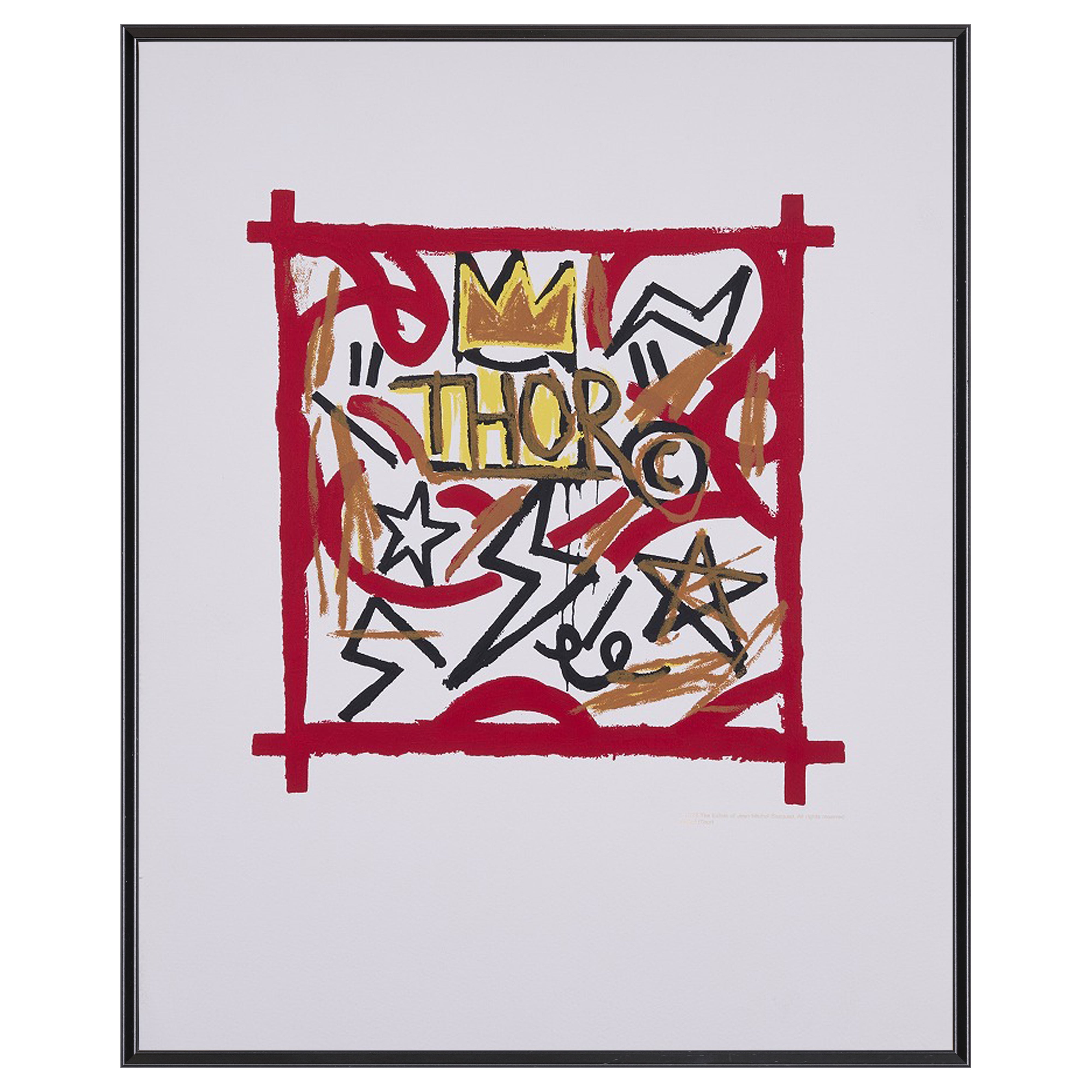 【限定10枚】Untitled (THOR) - printed in 1992 / ジャン=ミシェル・バスキア