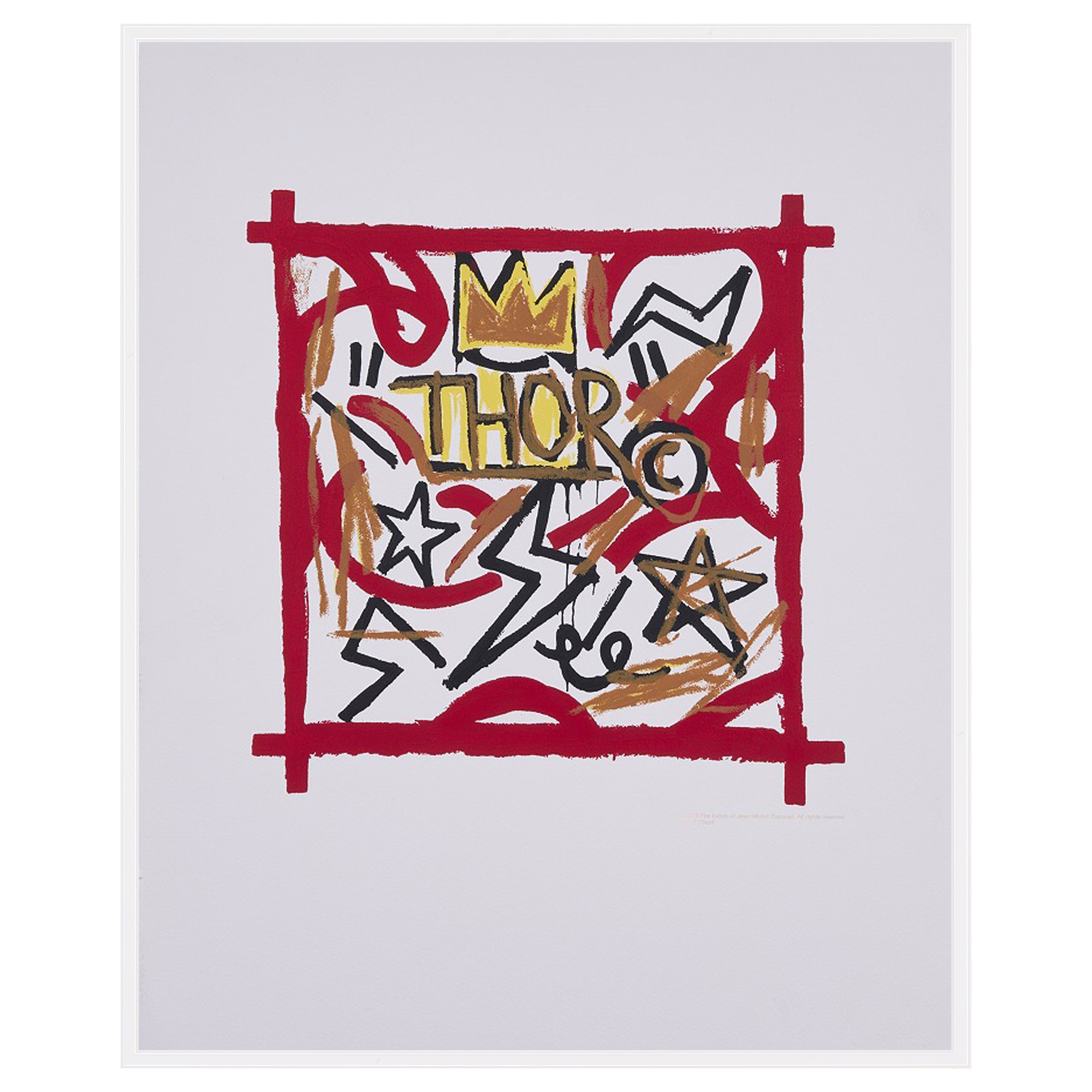 【限定10枚】Untitled (THOR) - printed in 1992 / ジャン=ミシェル・バスキア