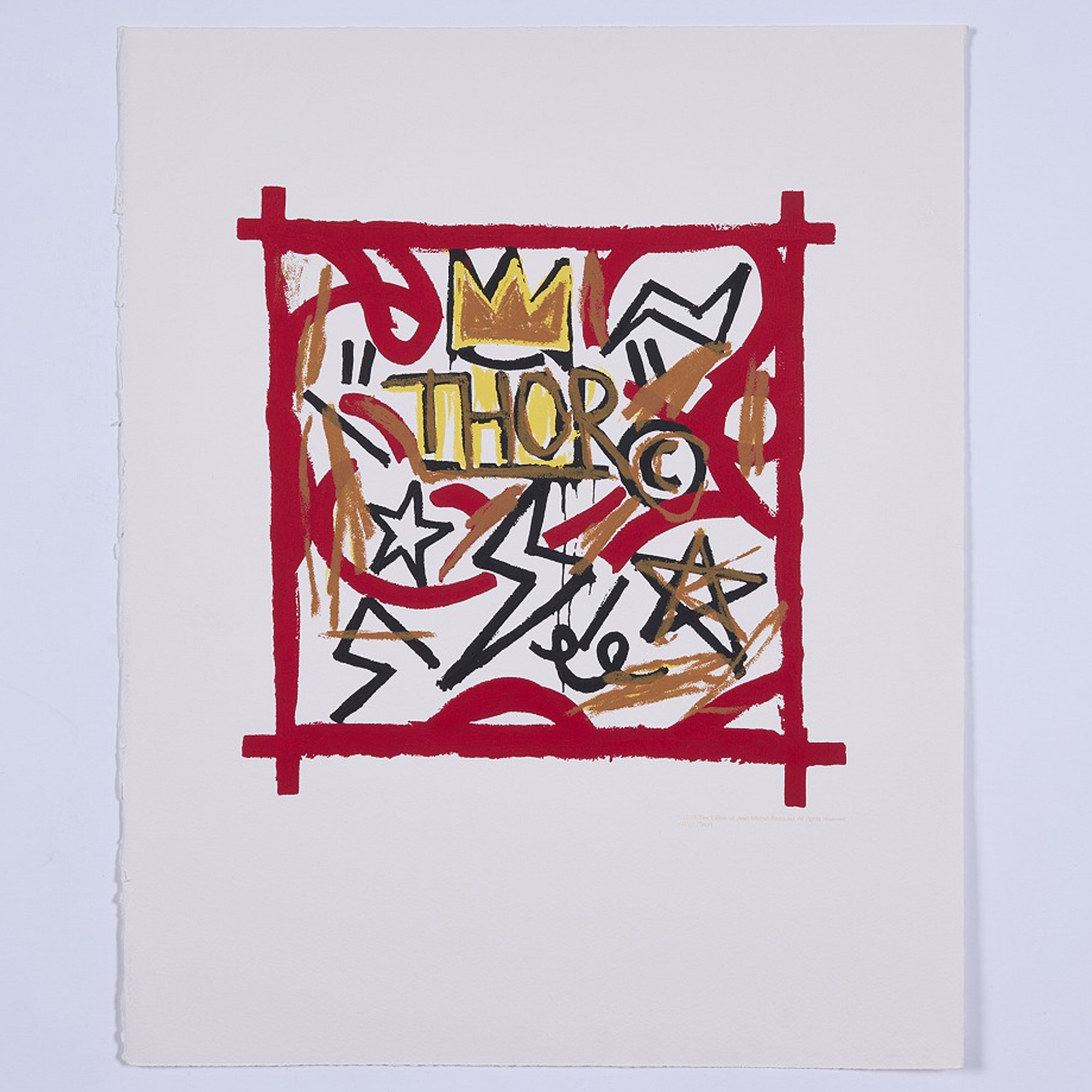 【限定10枚】Untitled (THOR) - printed in 1992 / ジャン=ミシェル・バスキア