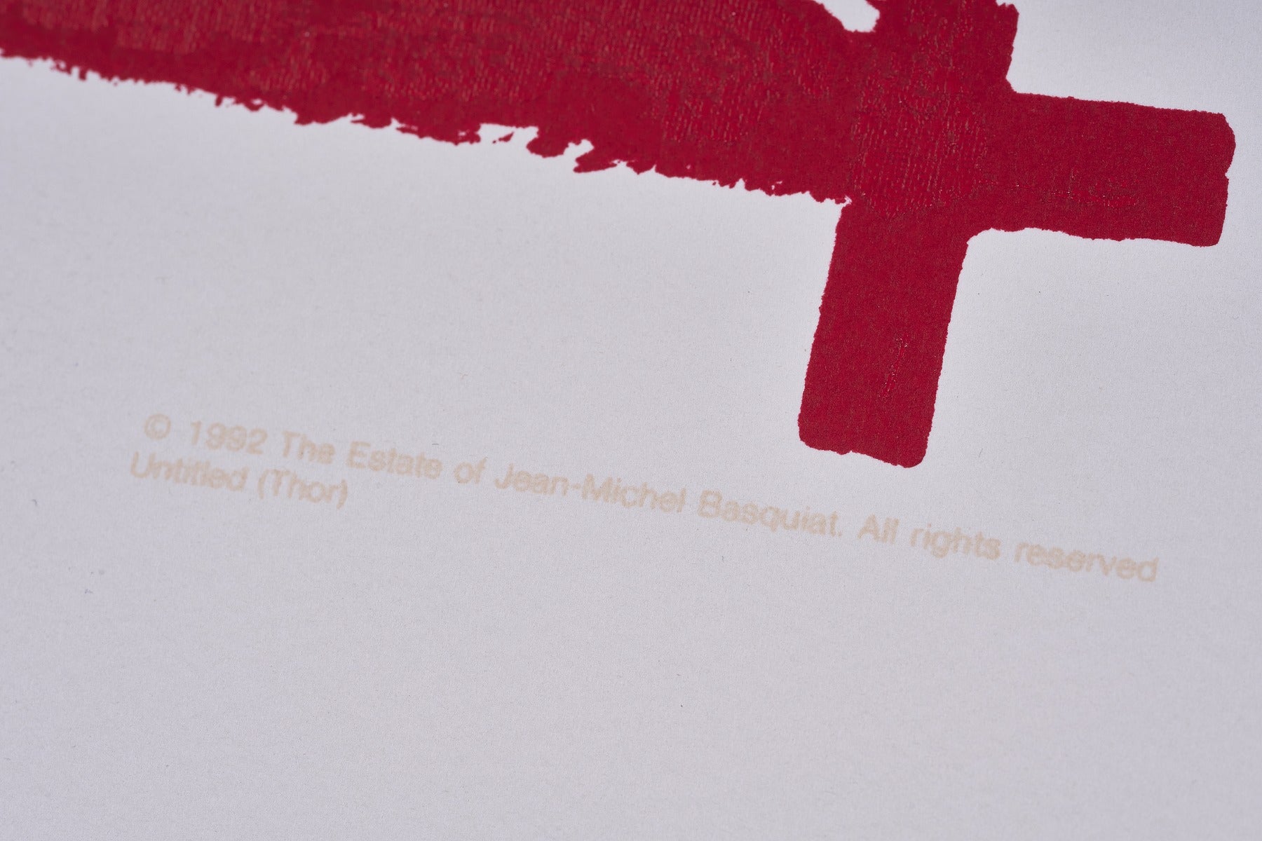 【限定10枚】Untitled (THOR) - printed in 1992 / ジャン=ミシェル・バスキア