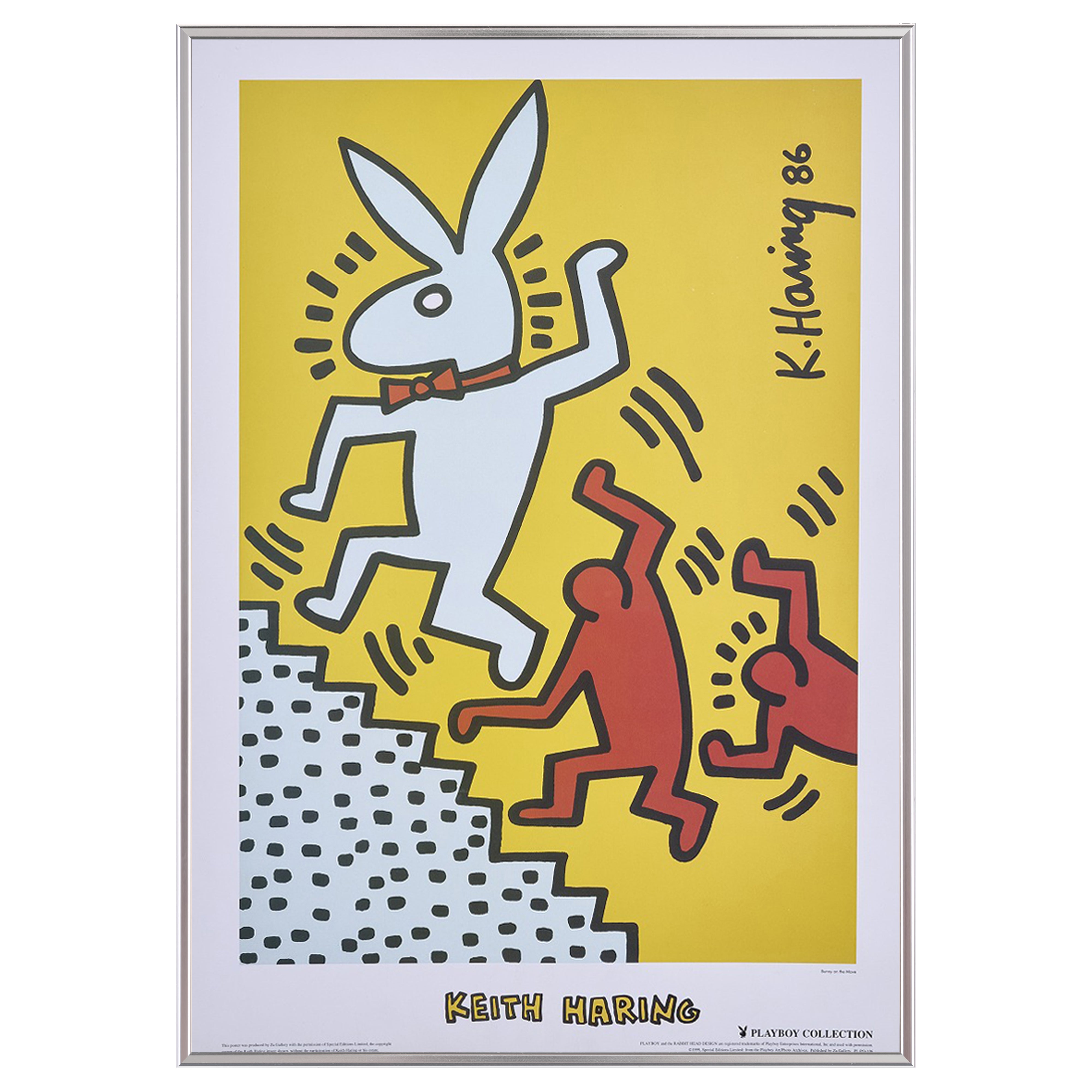 【限定10枚】Bunny on the Move 1986 - Za Gellery 1999 / キース・へリング