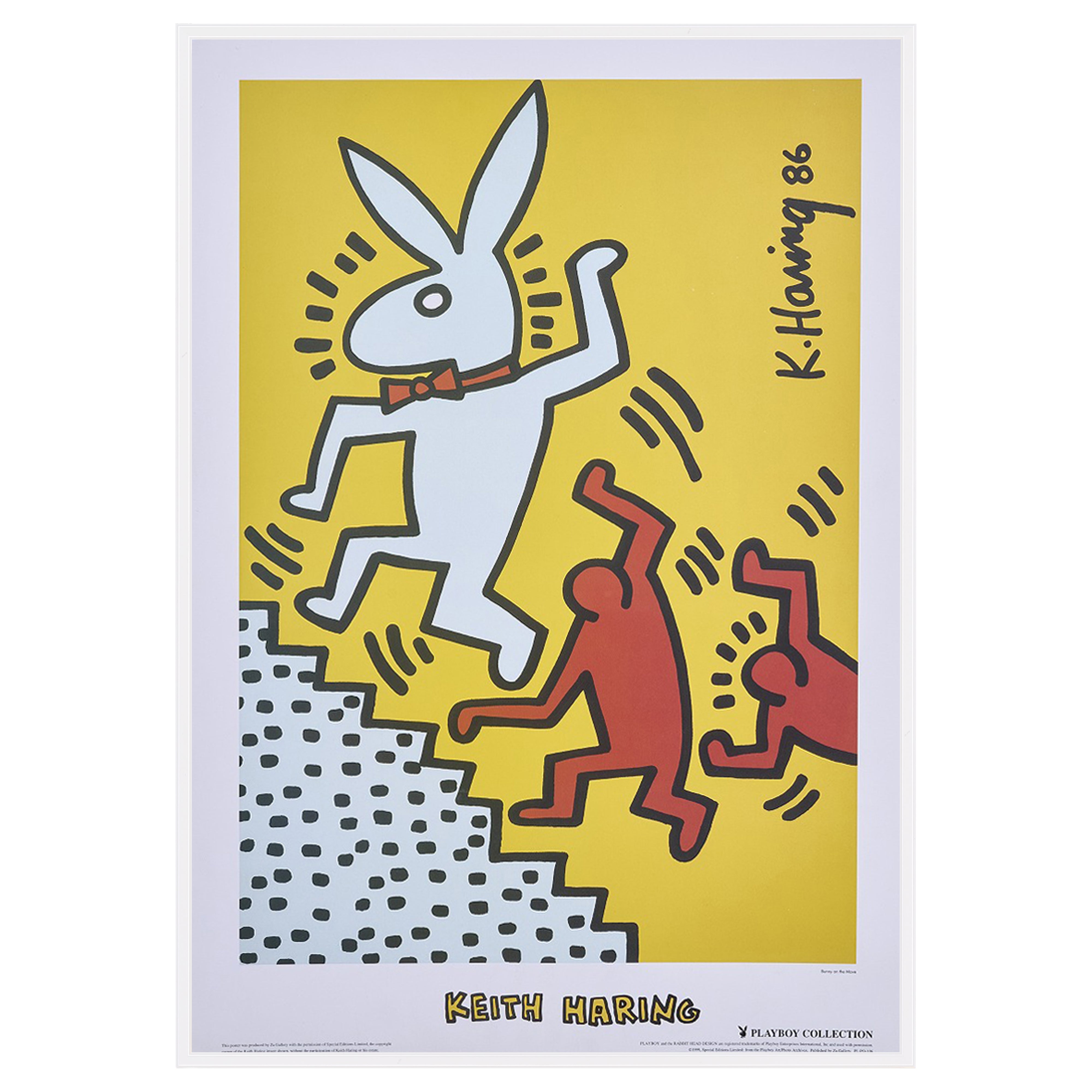 【限定10枚】Bunny on the Move 1986 - Za Gellery 1999 / キース・へリング