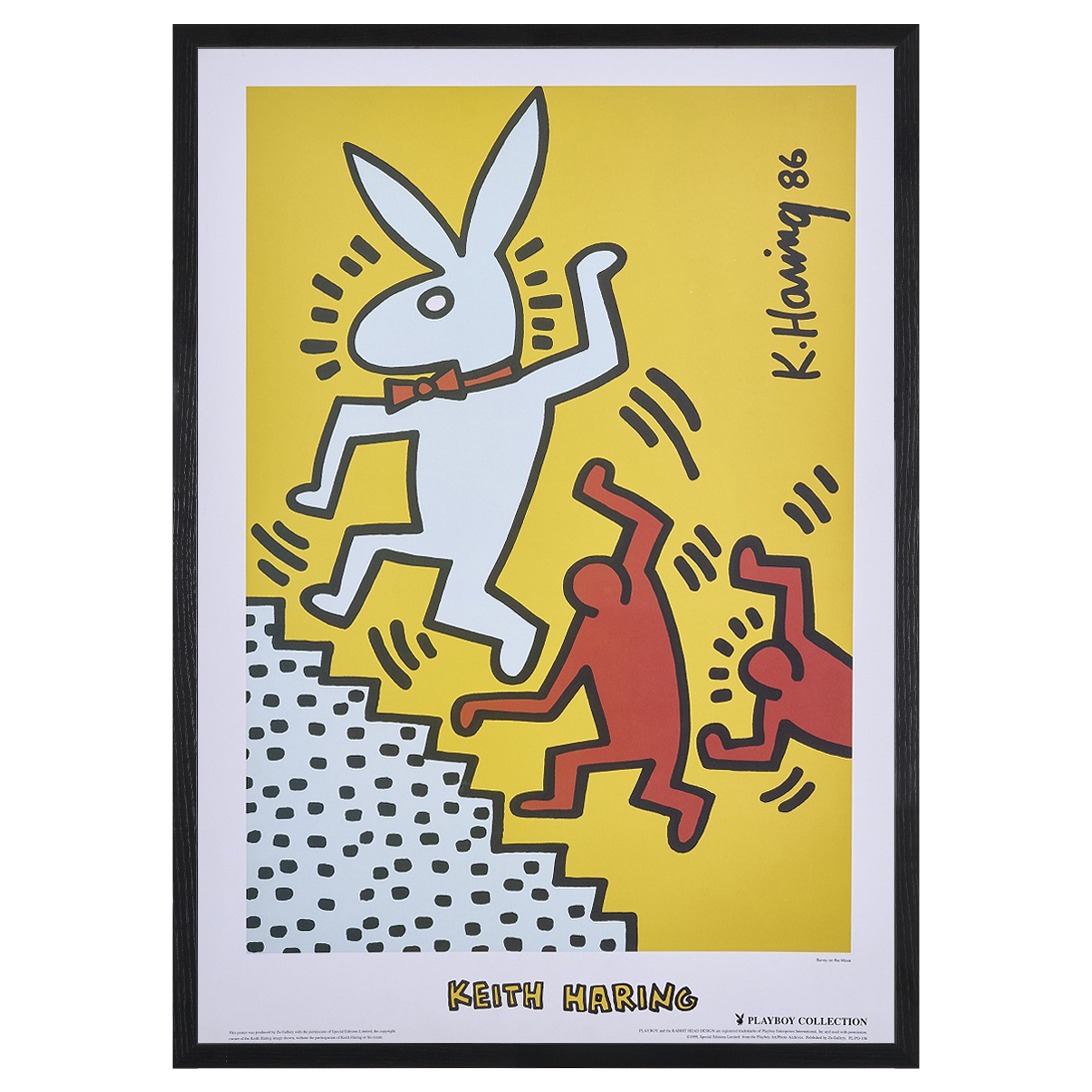 【限定10枚】Bunny on the Move 1986 - Za Gellery 1999 / キース・へリング