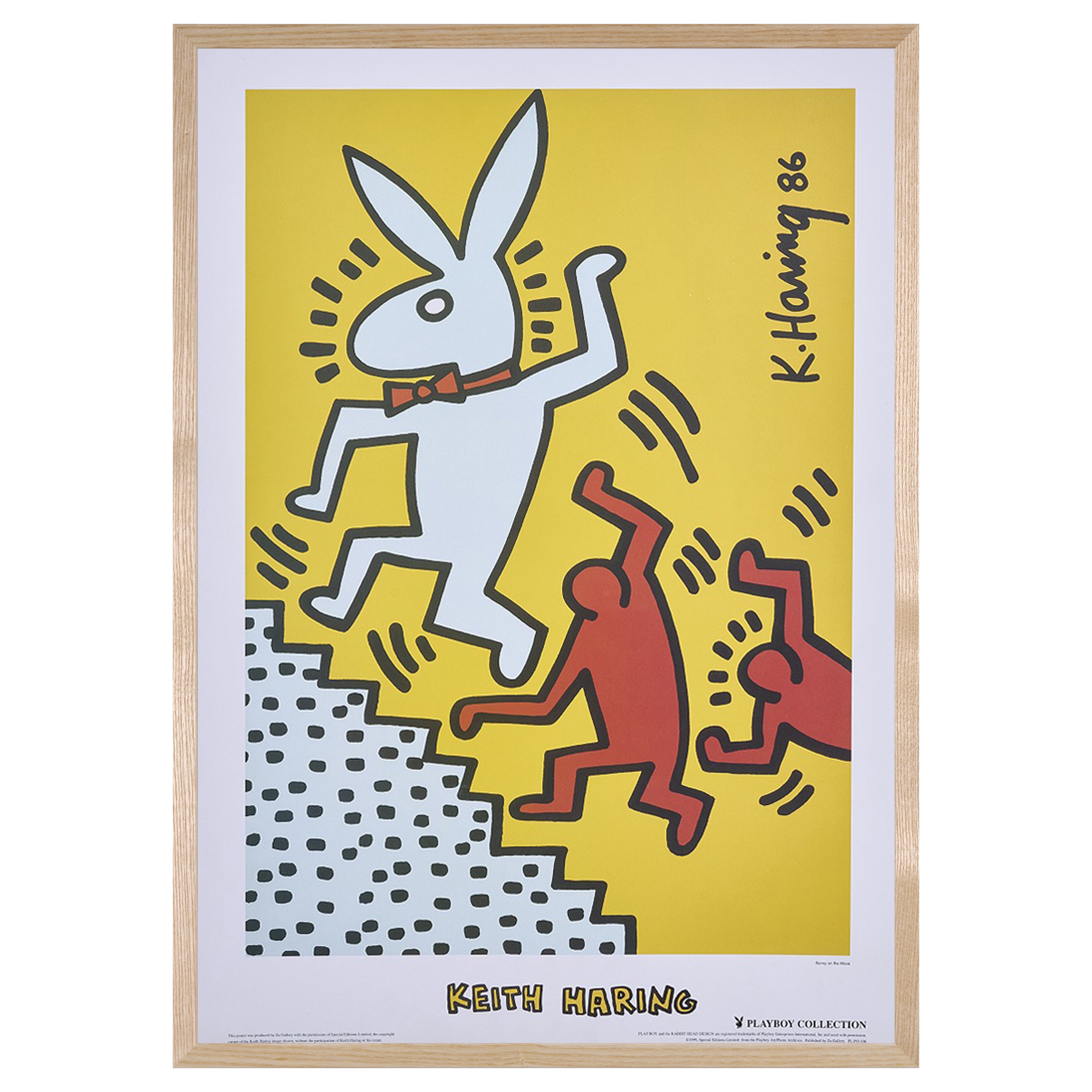 【限定10枚】Bunny on the Move 1986 - Za Gellery 1999 / キース・へリング