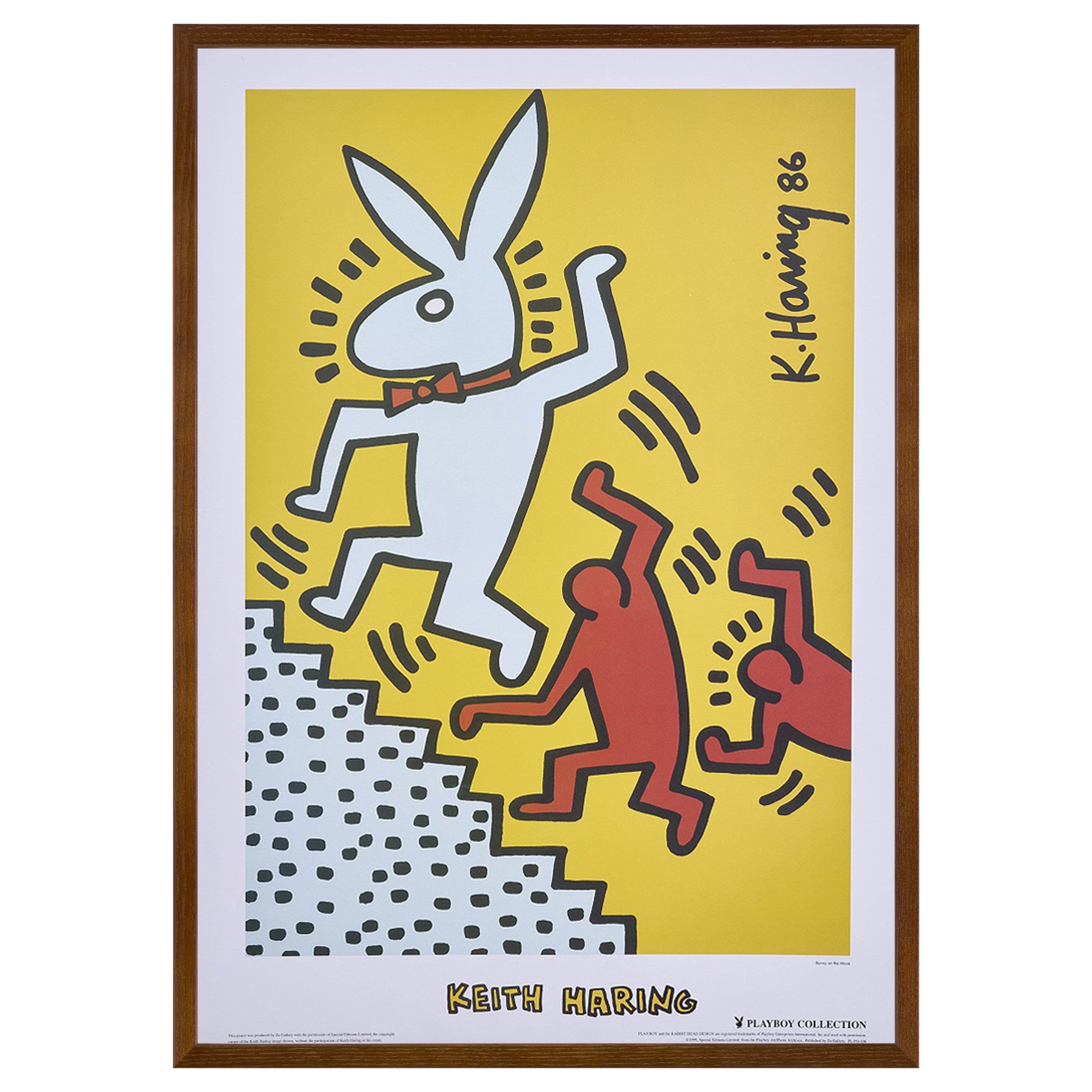 【限定10枚】Bunny on the Move 1986 - Za Gellery 1999 / キース・へリング